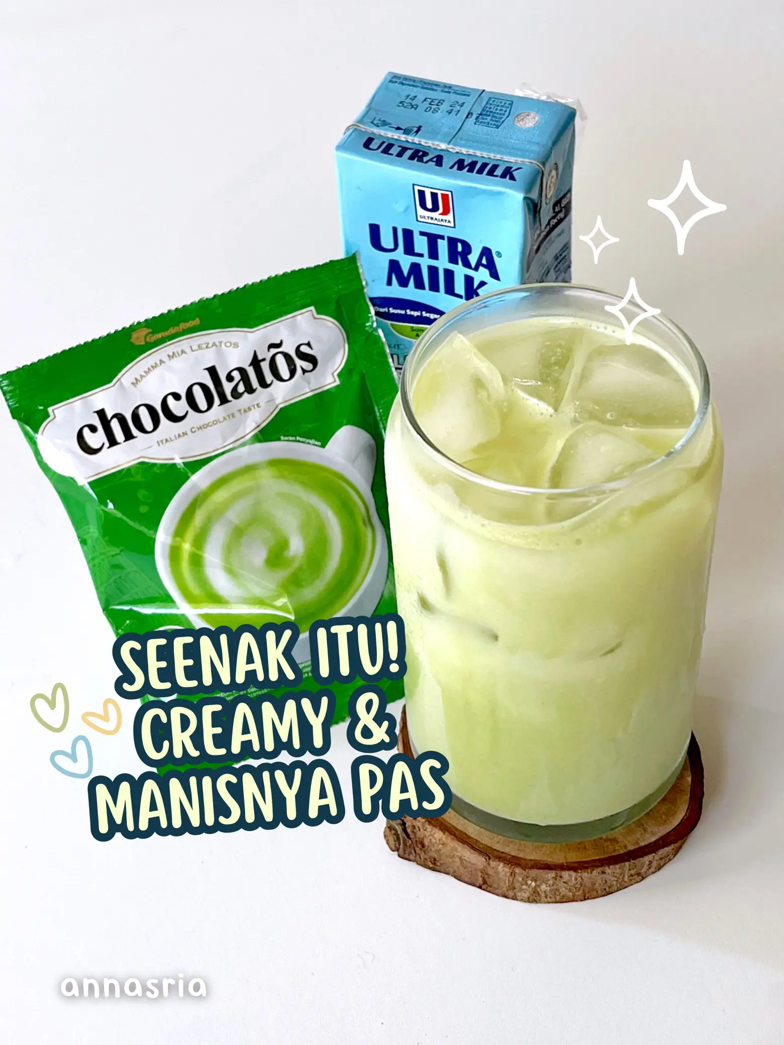 CREAMY MATCHA LATTE CUMA 2 BAHAN SIMPEL BANGET Galeri Diposting