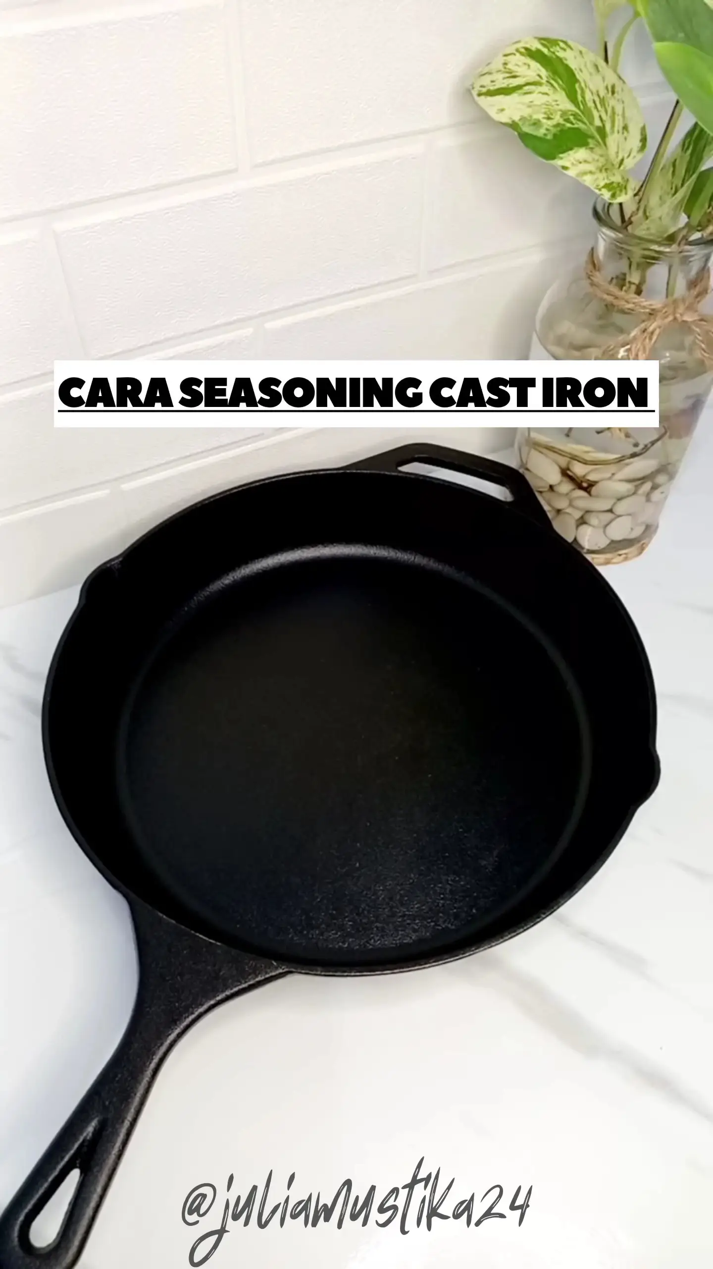 Cara Seasoning Cast Iron Fry Pan Video Dipublikasikan Oleh Julia