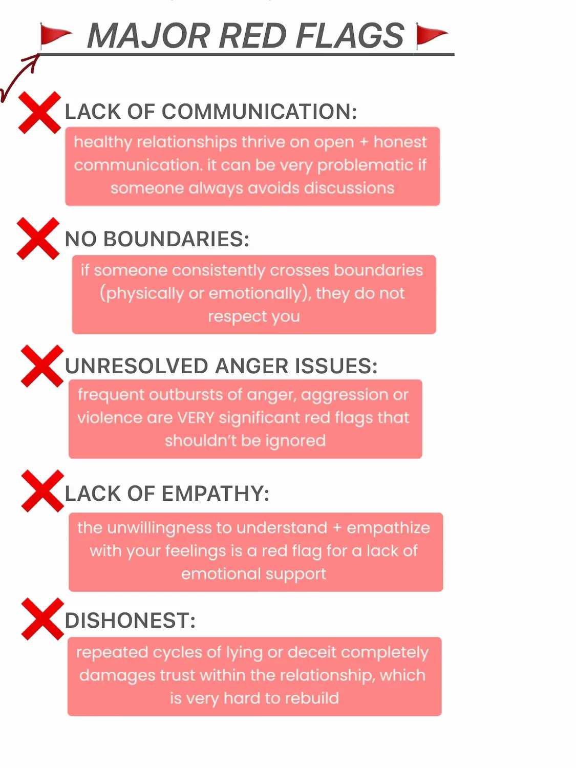 RED FLAGS You Should NOT IGNORE From ANYONE Gallery Posted By