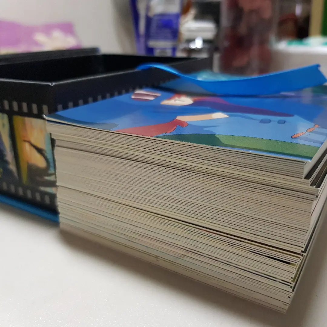 Uboxing Studio Ghibli 100 collectible postcards 🤍 #studioghibli