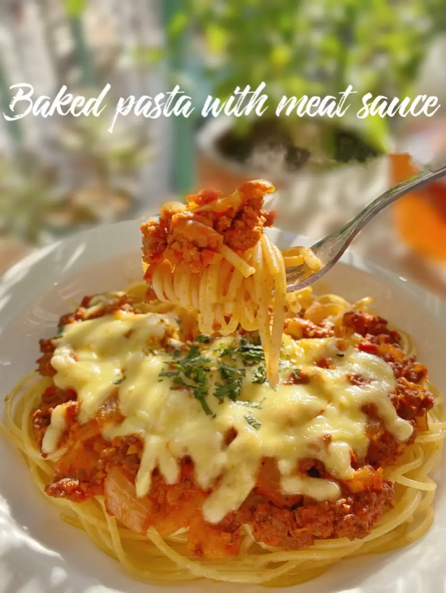 Baked Pasta With Meat Sauce 🍝 Sangat Mudah & Enak😋 | แกลเลอรีที่โพสต์ ...
