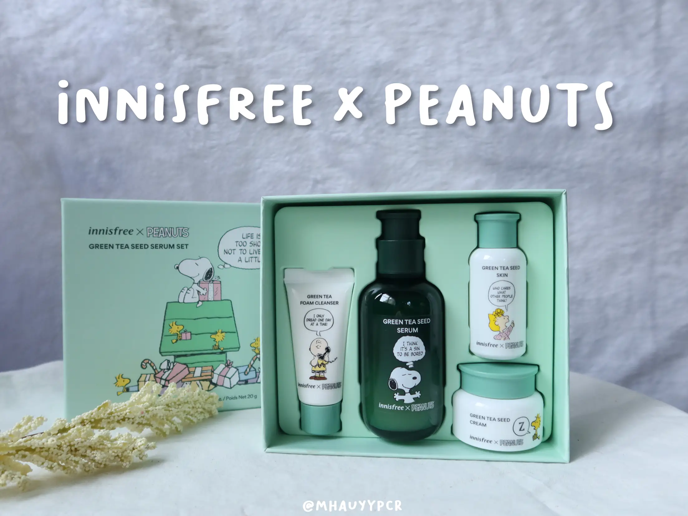 Innisfree x peanuts 🥜 แกลเลอรีที่โพสต์โดย mhauyypcr Lemon8