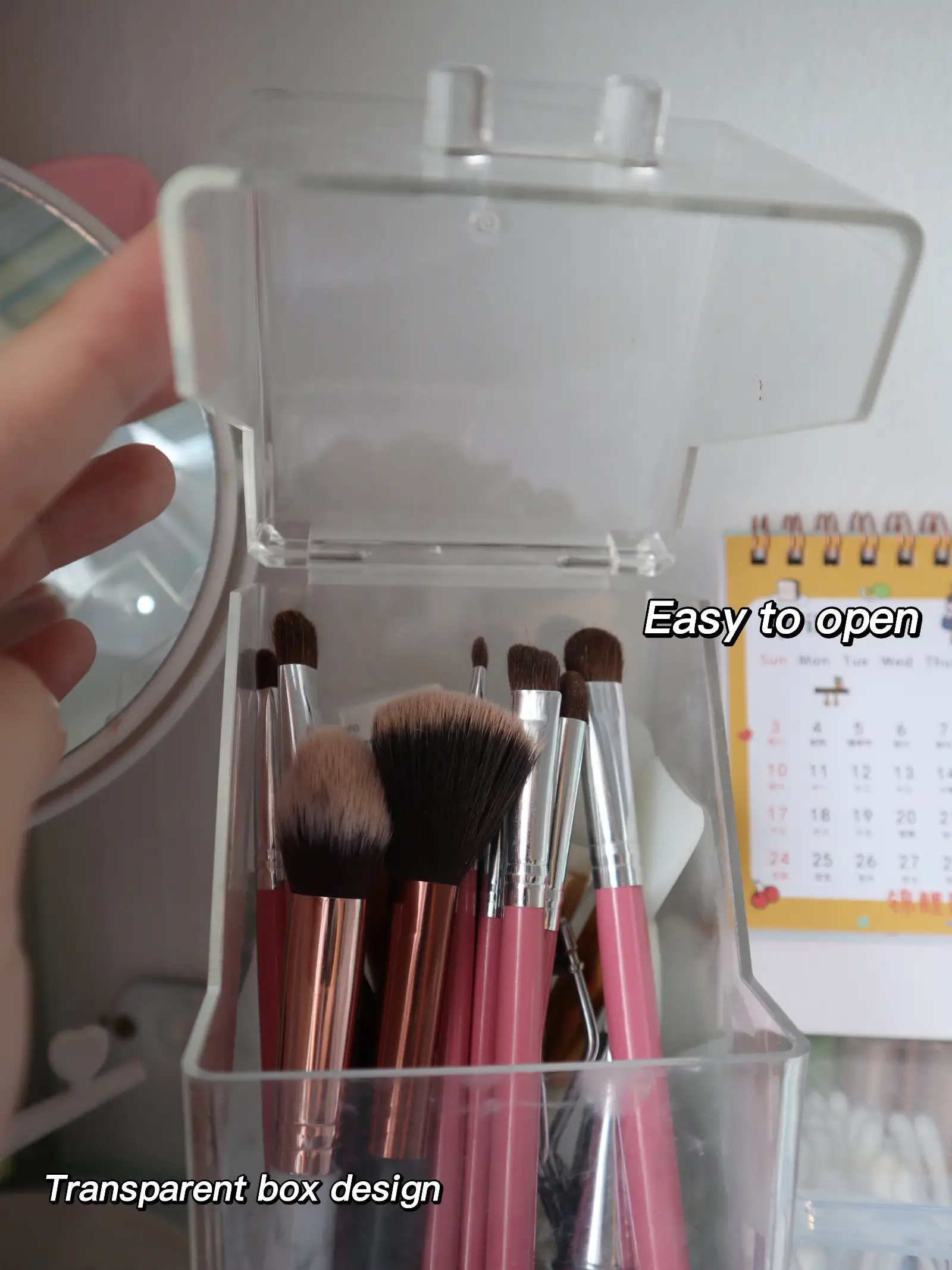 Travel Makeup Brush Holder Silicon Trendy Portable Cosmetic - Temu