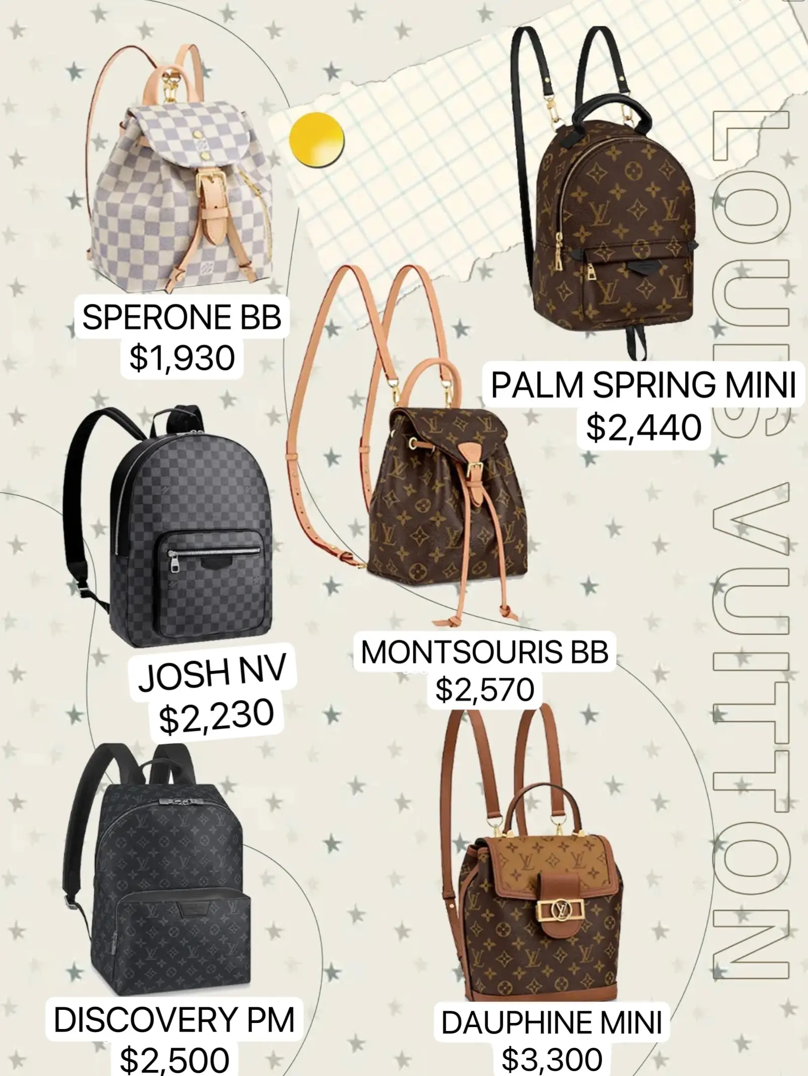 tas ransel lv mini tas backpack tas wanita tas selempang tas