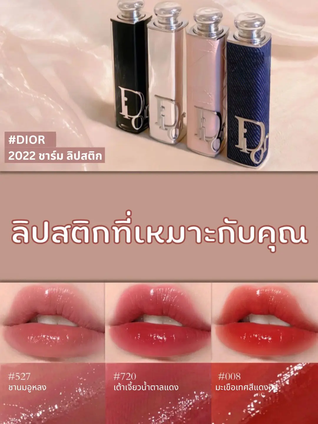รูปภาพของ แนะนำ Dior Charm Lipstick for Four Seasons (0)