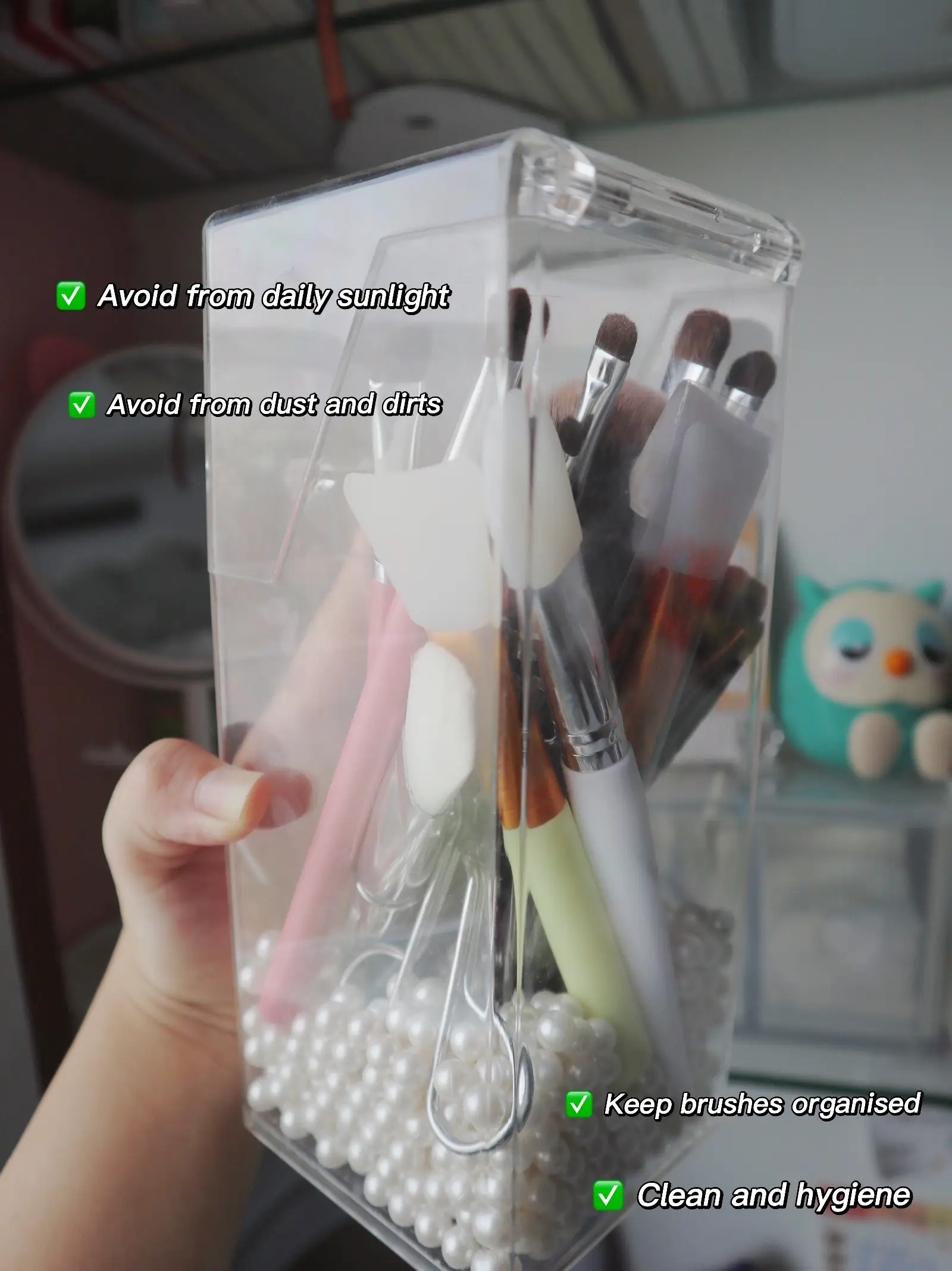 Makeup Brush Case Sponge Holder Silicone Makeup Brushes - Temu