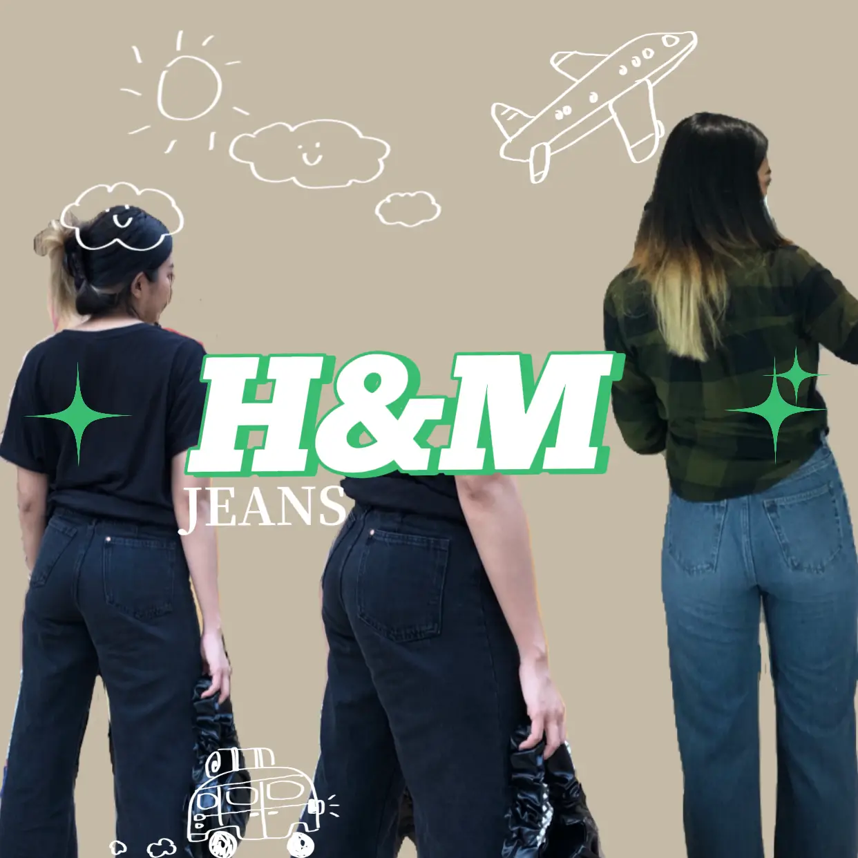 H and clearance m jeans girls