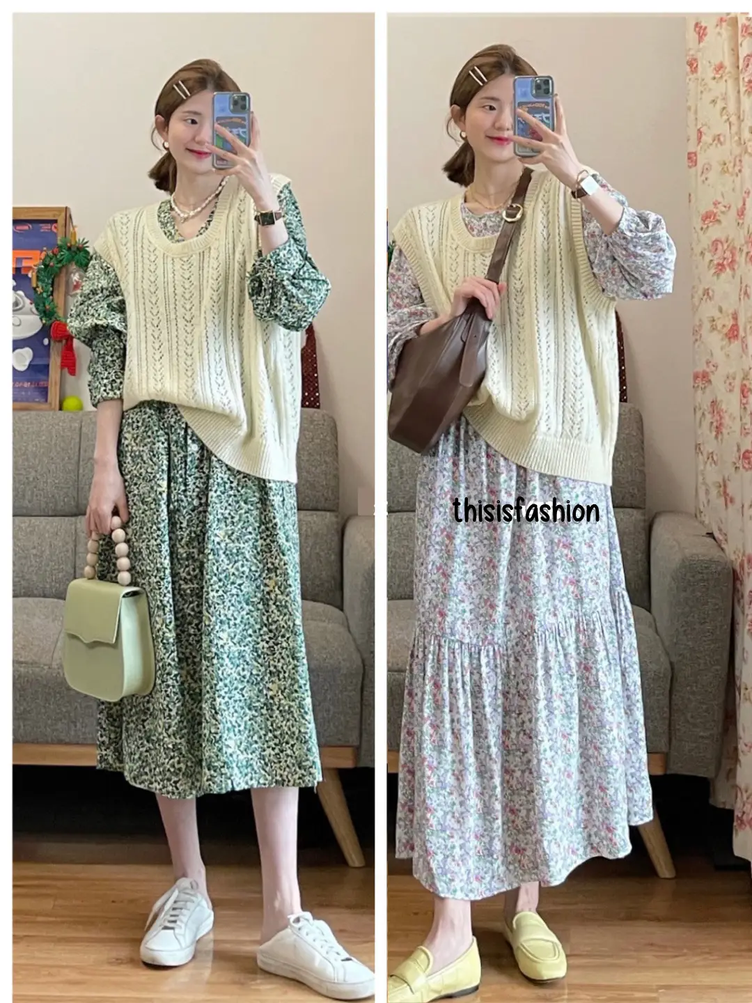 Long Dress dipadu Outer? Bisa banget!!😱 | thisisfashionが投稿したフォトブック | Lemon8