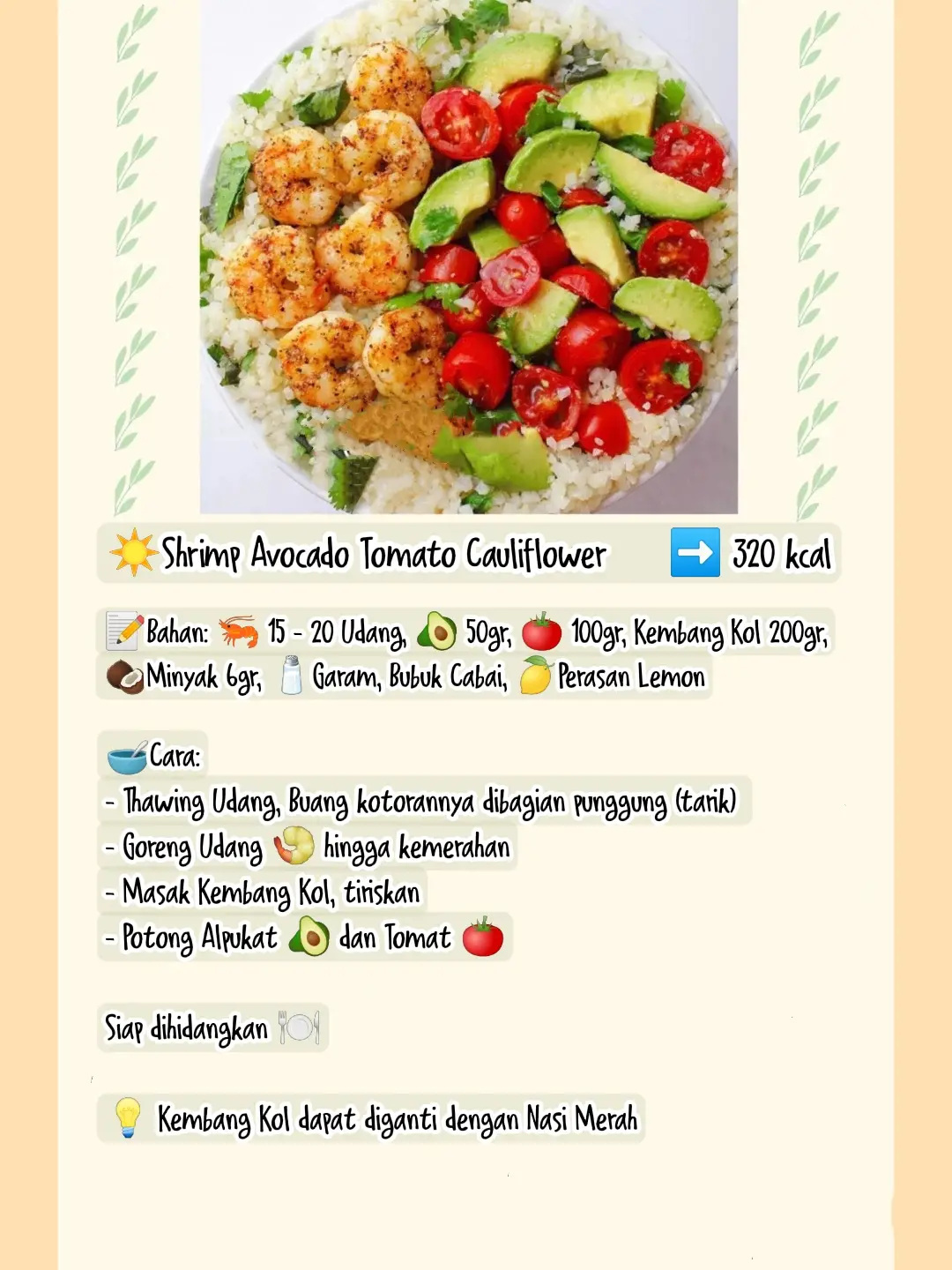 🍽️ 6 Menu Diet, Rendah Kalori, Tinggi Protein | Galeri Diposting Oleh ...