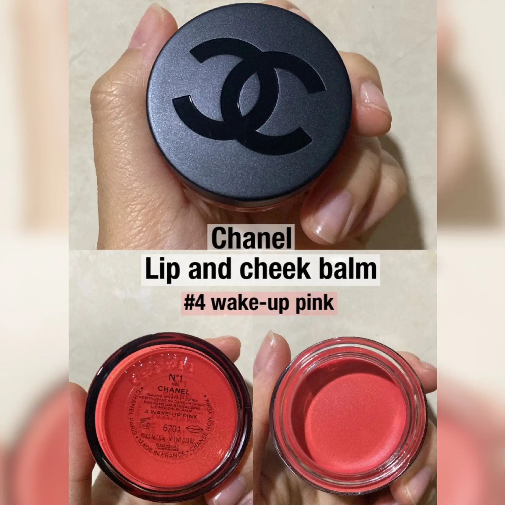 Chanel Lip and cheek balm. Look how bang it is.