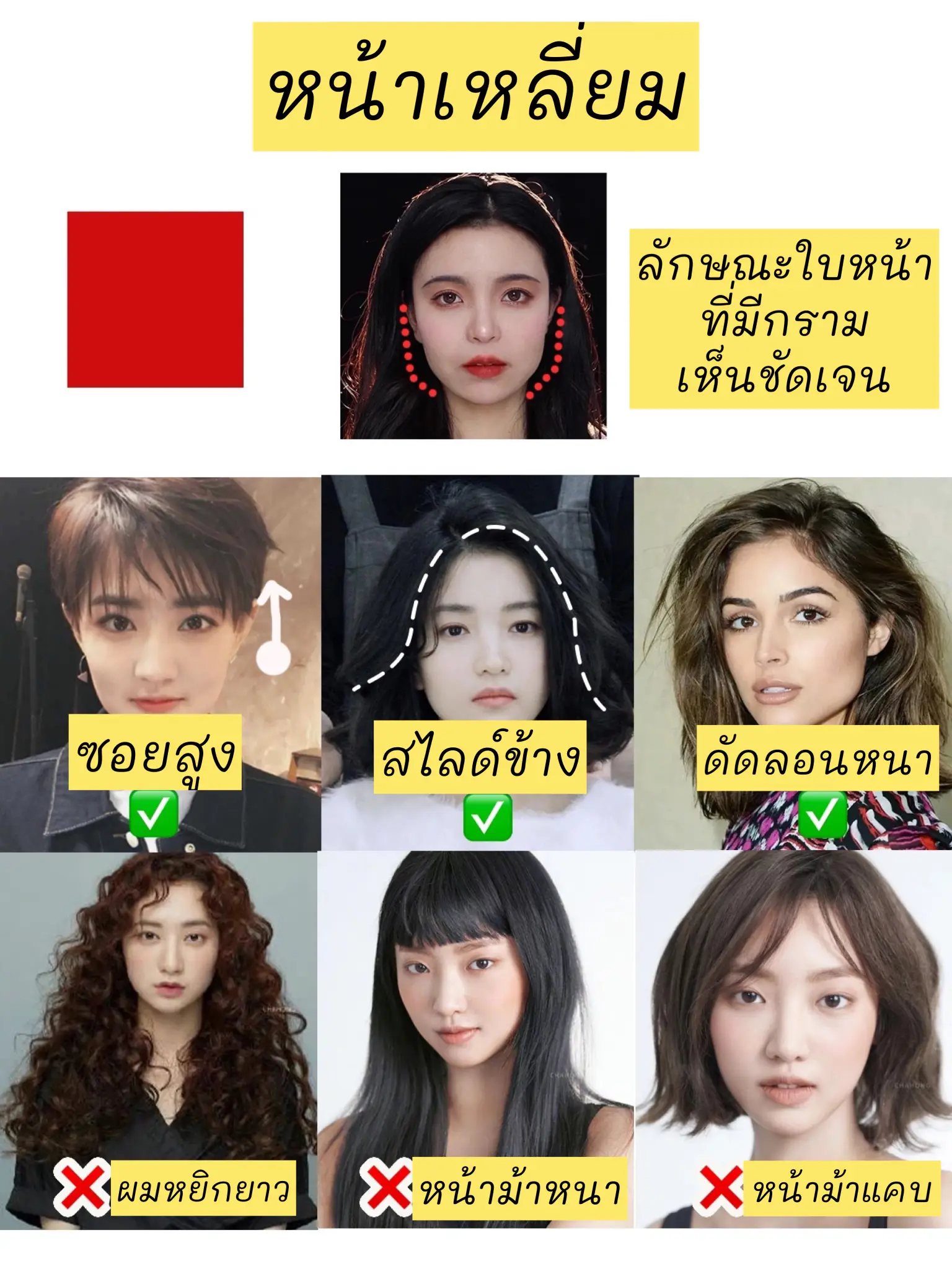 💇🏻‍♀️ผมทรงไหนเหมาะกับใบหน้าของคุณ? | แกลเลอรีที่โพสต์โดย Applepieee |  Lemon8