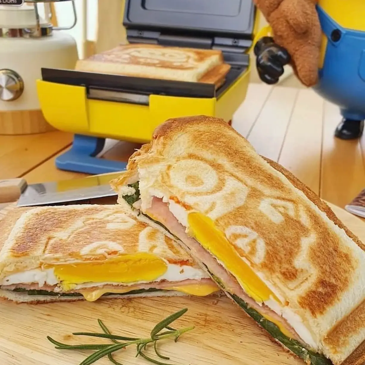 recolte Plaid thick grilled sandwich maker