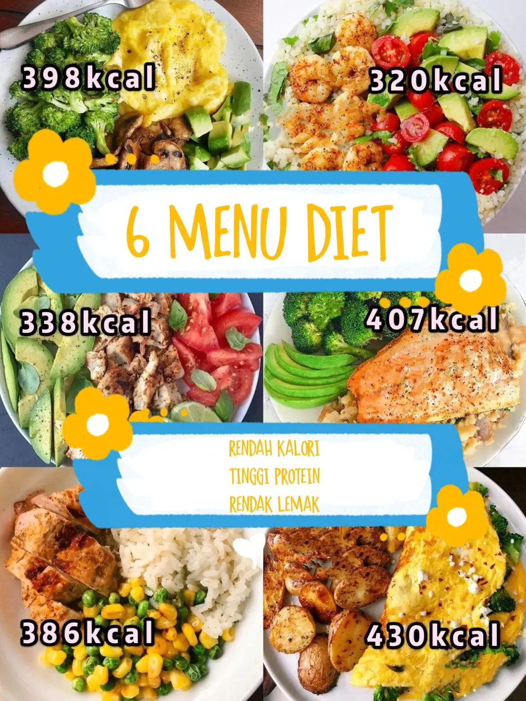 🍽️ 6 Menu Diet, Rendah Kalori, Tinggi Protein Galeri diposting oleh