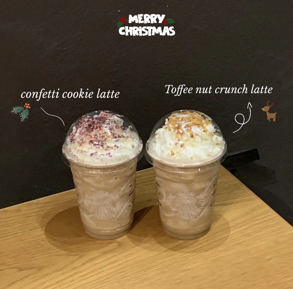 Xmas Gingerbread Latte / Toffee Nut Crunch Latte