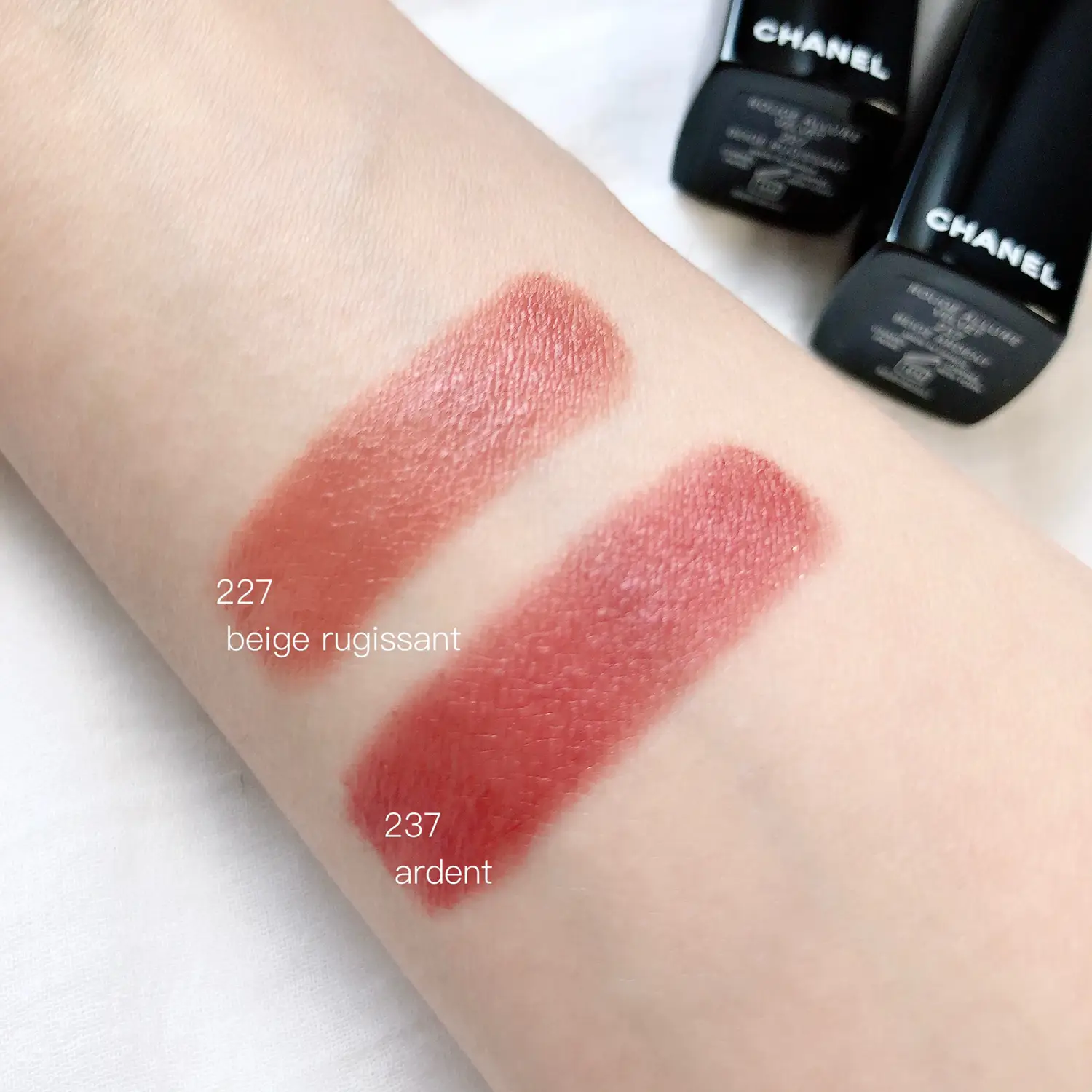 Chanel Beige Ardent (237) Rouge Allure Velvet Review & Swatches