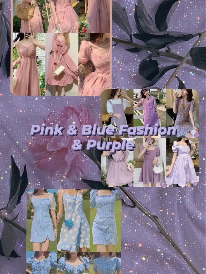 blue pink white purple aesthetic Outfit