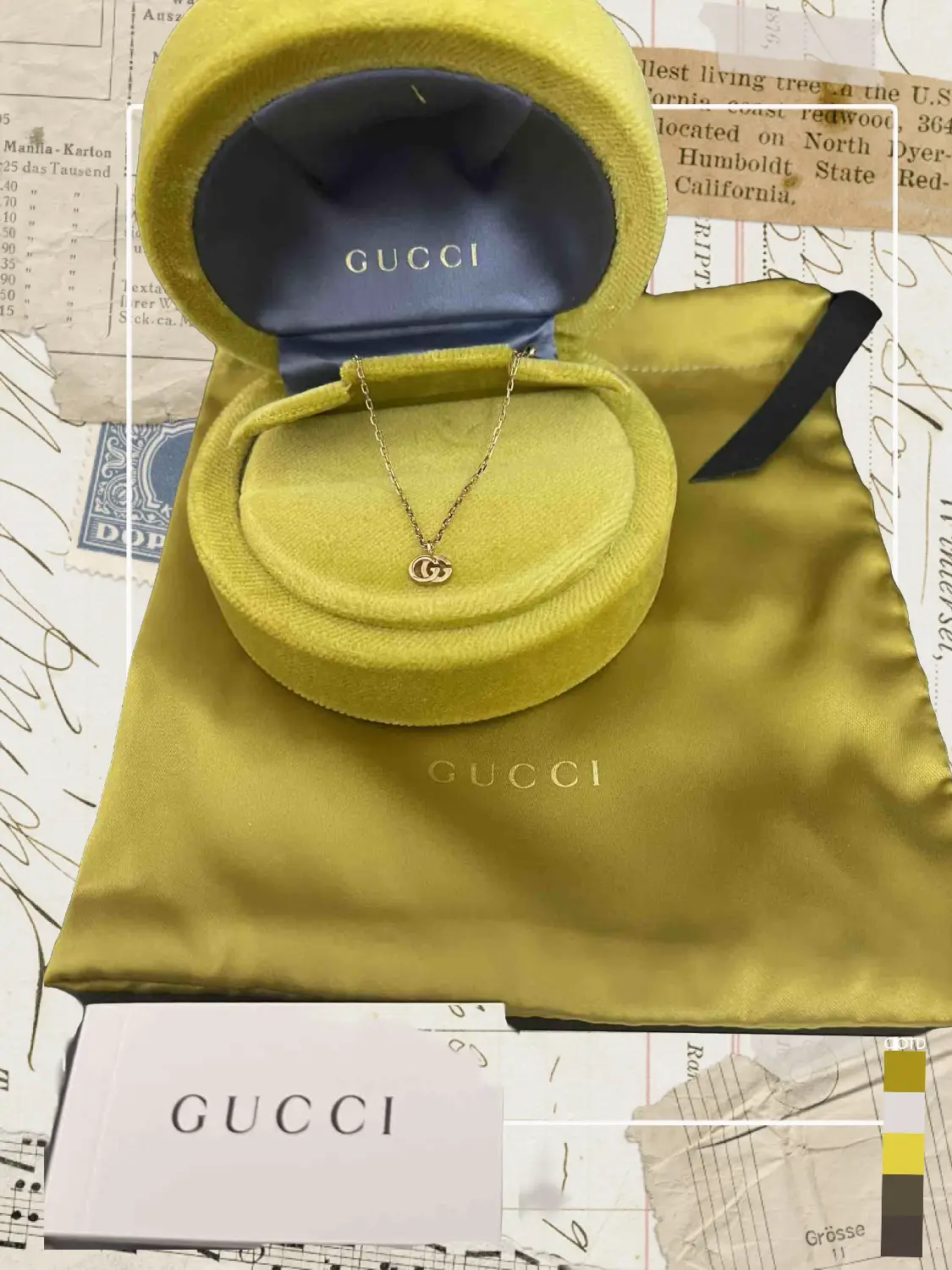 Gucci 18k Rose Gold Pendant Necklace PRIEWYA Lemon8