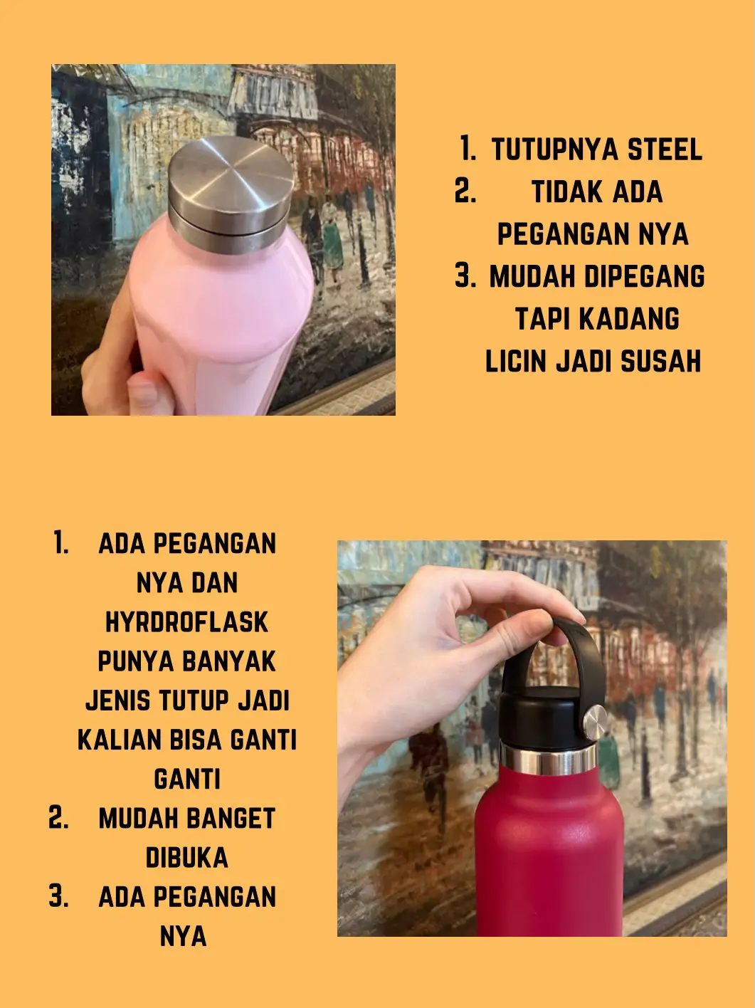 Hydro Flask Vs Corkcicle Galeri diposting oleh Nadia Annisa Lemon8