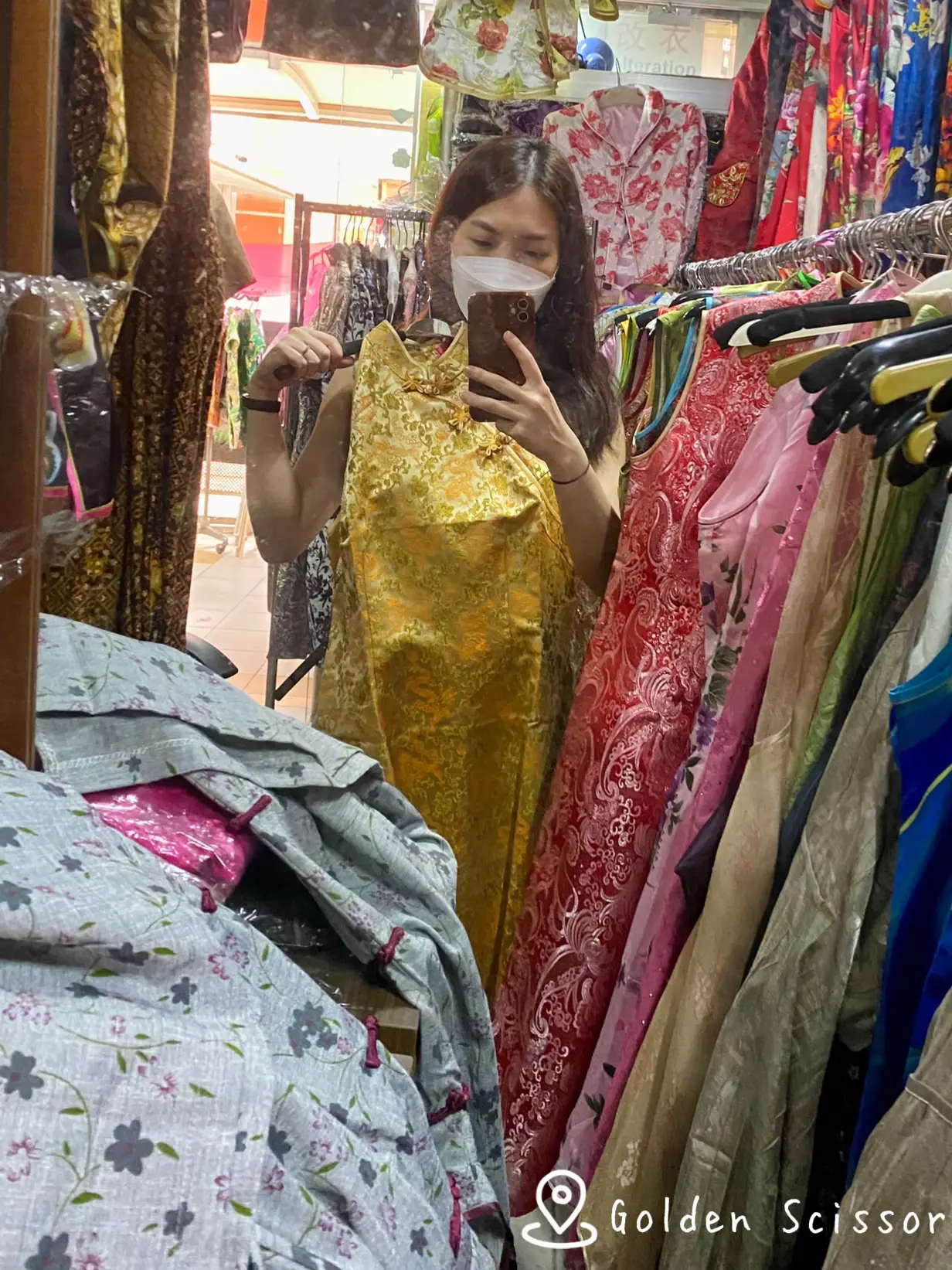 Golden scissors shop cheongsam prices