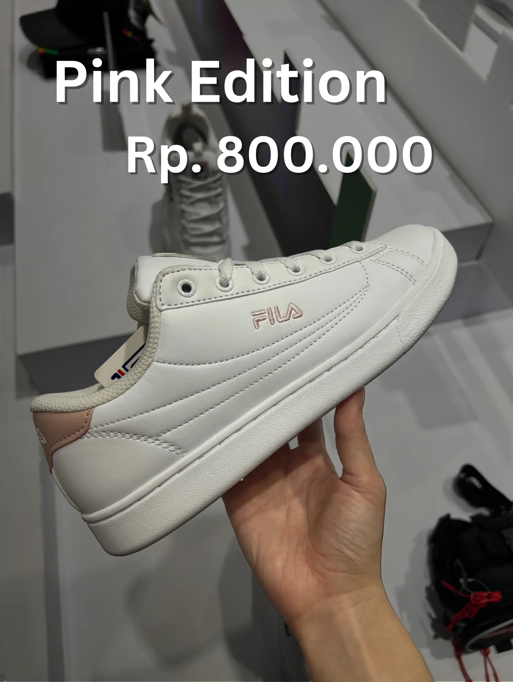 Kasut on sale fila pink