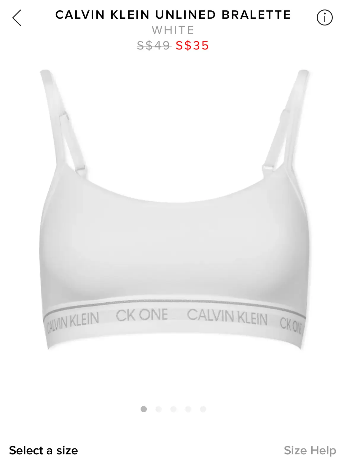 Calvin Klein One bralette ON SALE!!!