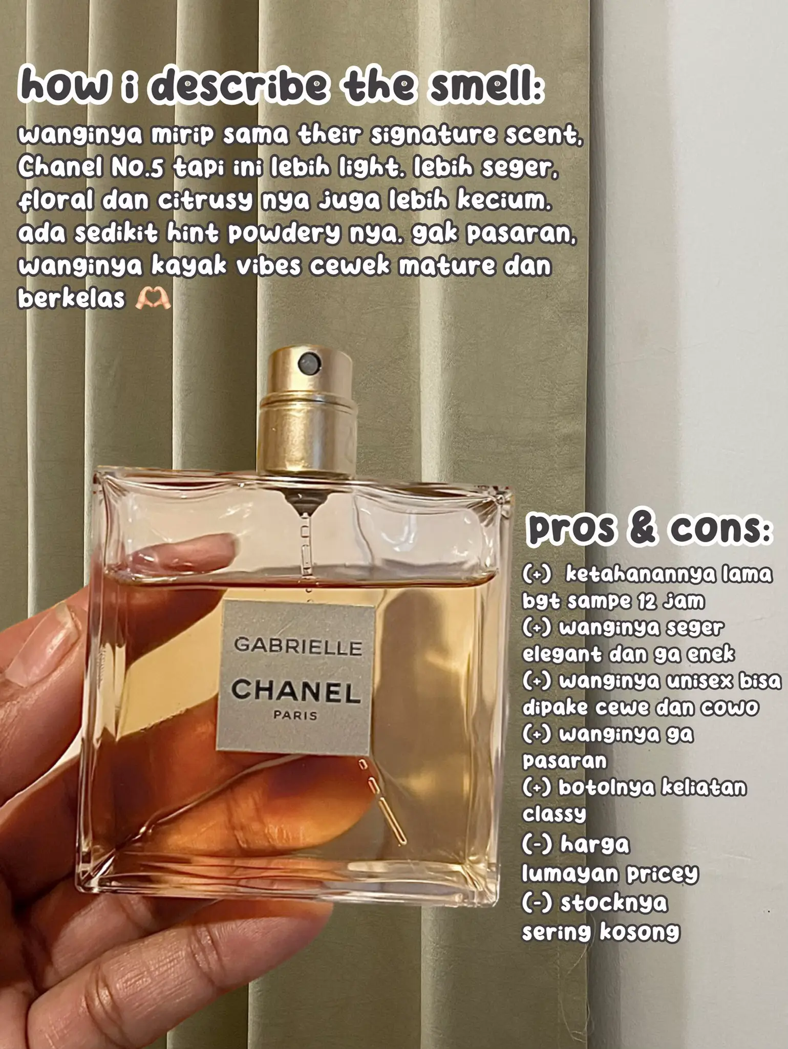 SAVE] Review Parfum INTJ Chanel Gabrielle 🖤⚜️, Gallery posted by Putri  A.