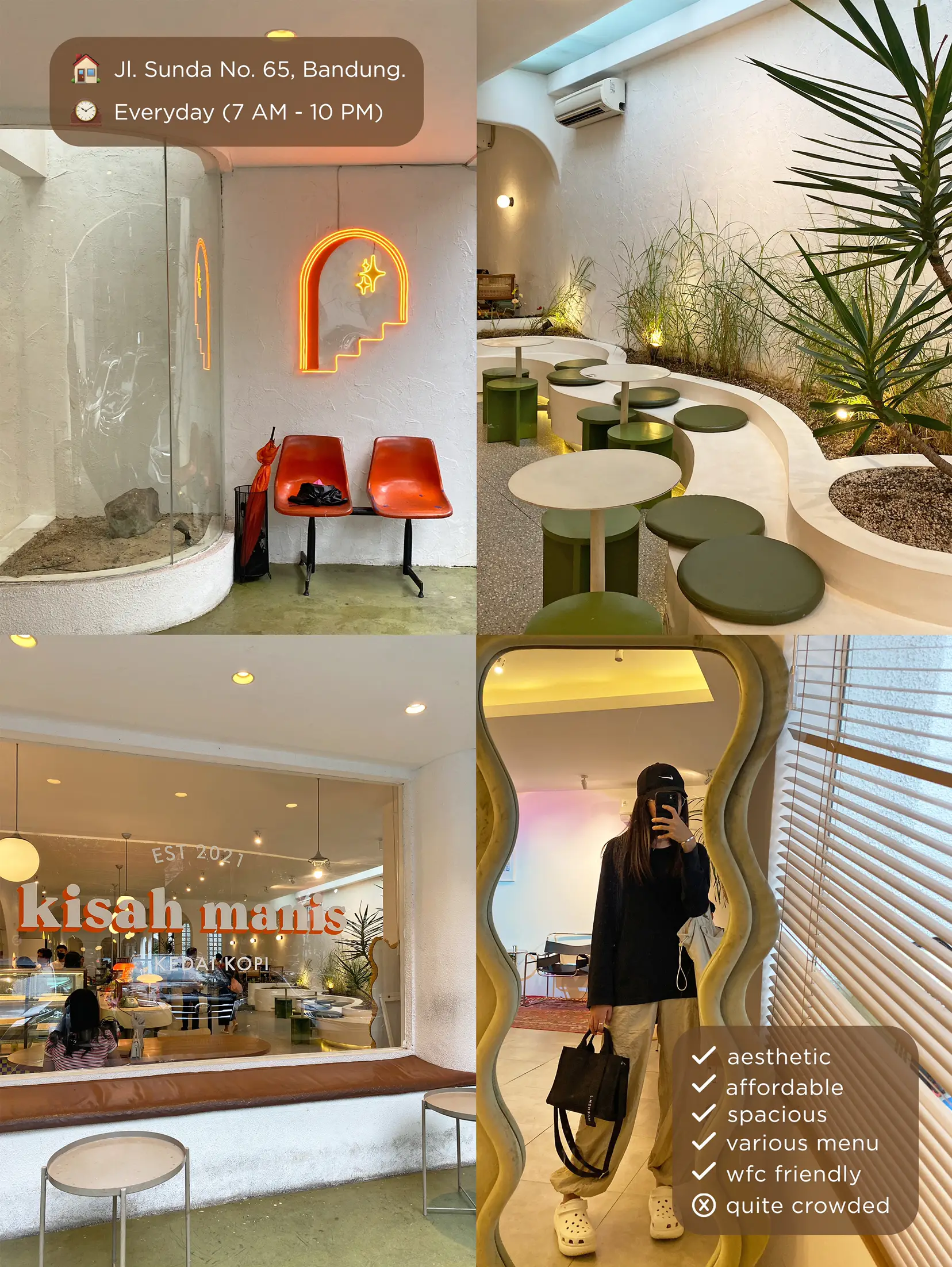 Recommended aesthetic cafe in Bandung: Kisah Manis | Galeri diposting ...