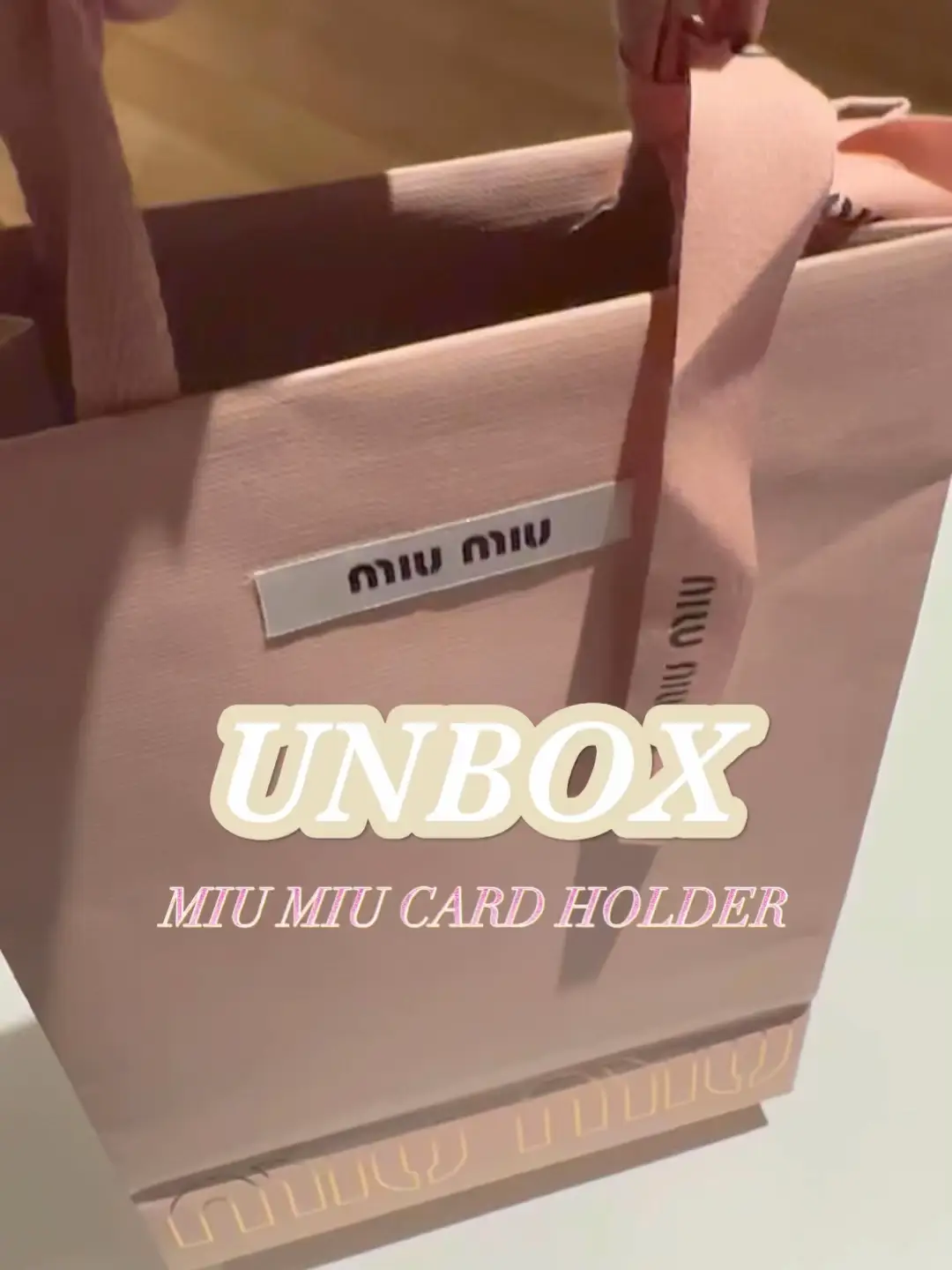 UNBOX : Miu Miu Card Holder💕✨