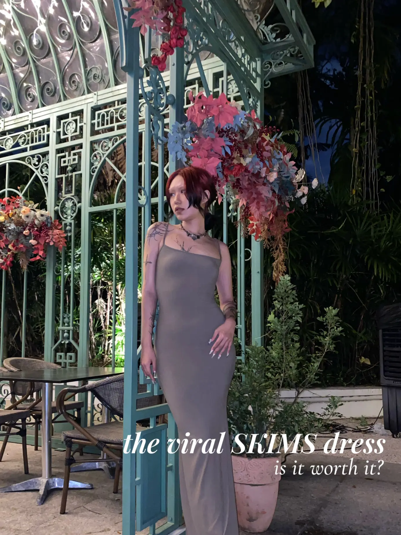the VIRAL SKIMS DRESS is WORTH MY $125