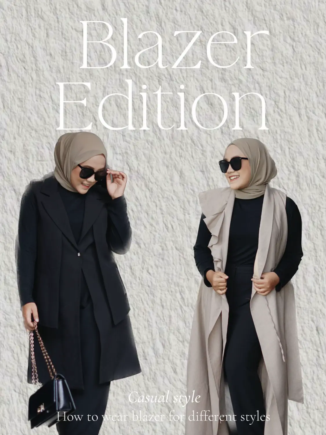 OOTD Hijab with blazer Gallery posted by Nisaarrabbani Lemon8