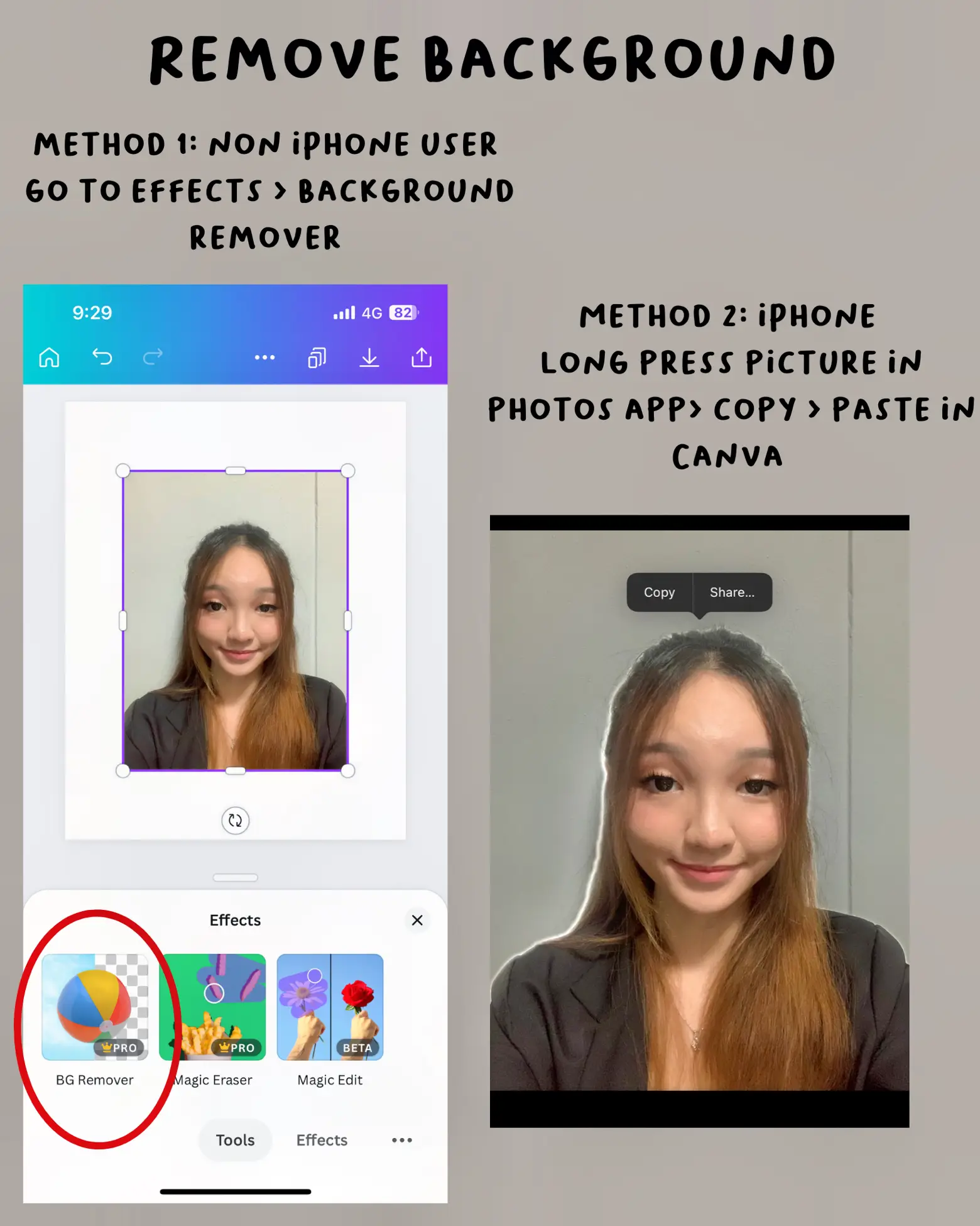 How to make a passport photo using ONLY Canva ️🇸🇬 | Gallery posted by ...