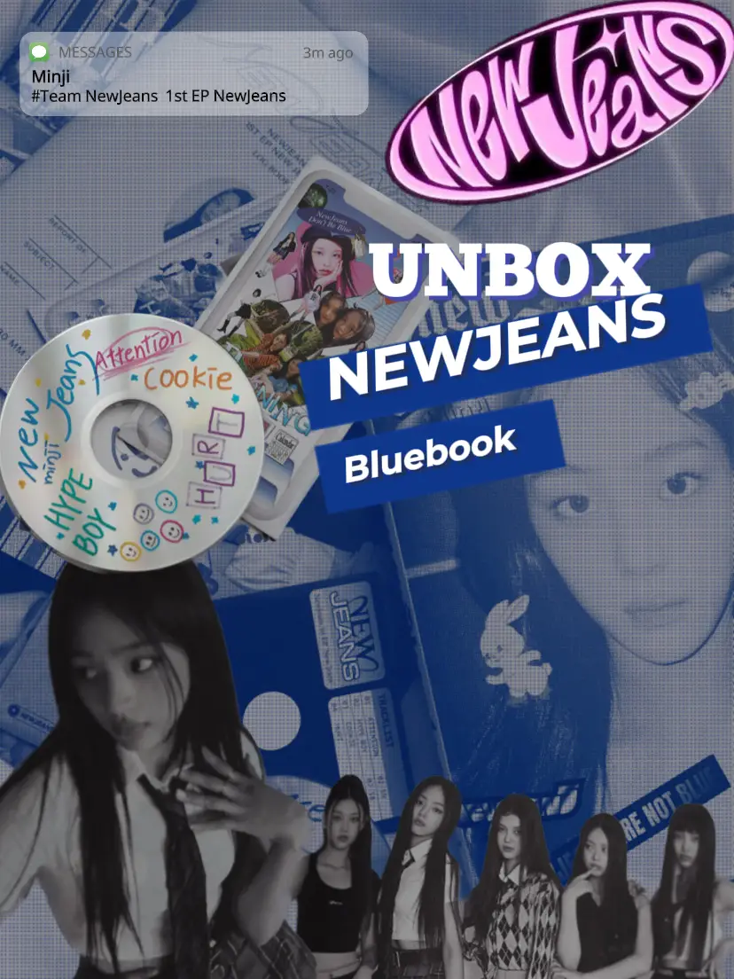 NEW JEANS - NewJeans 1st EP Album Bluebook