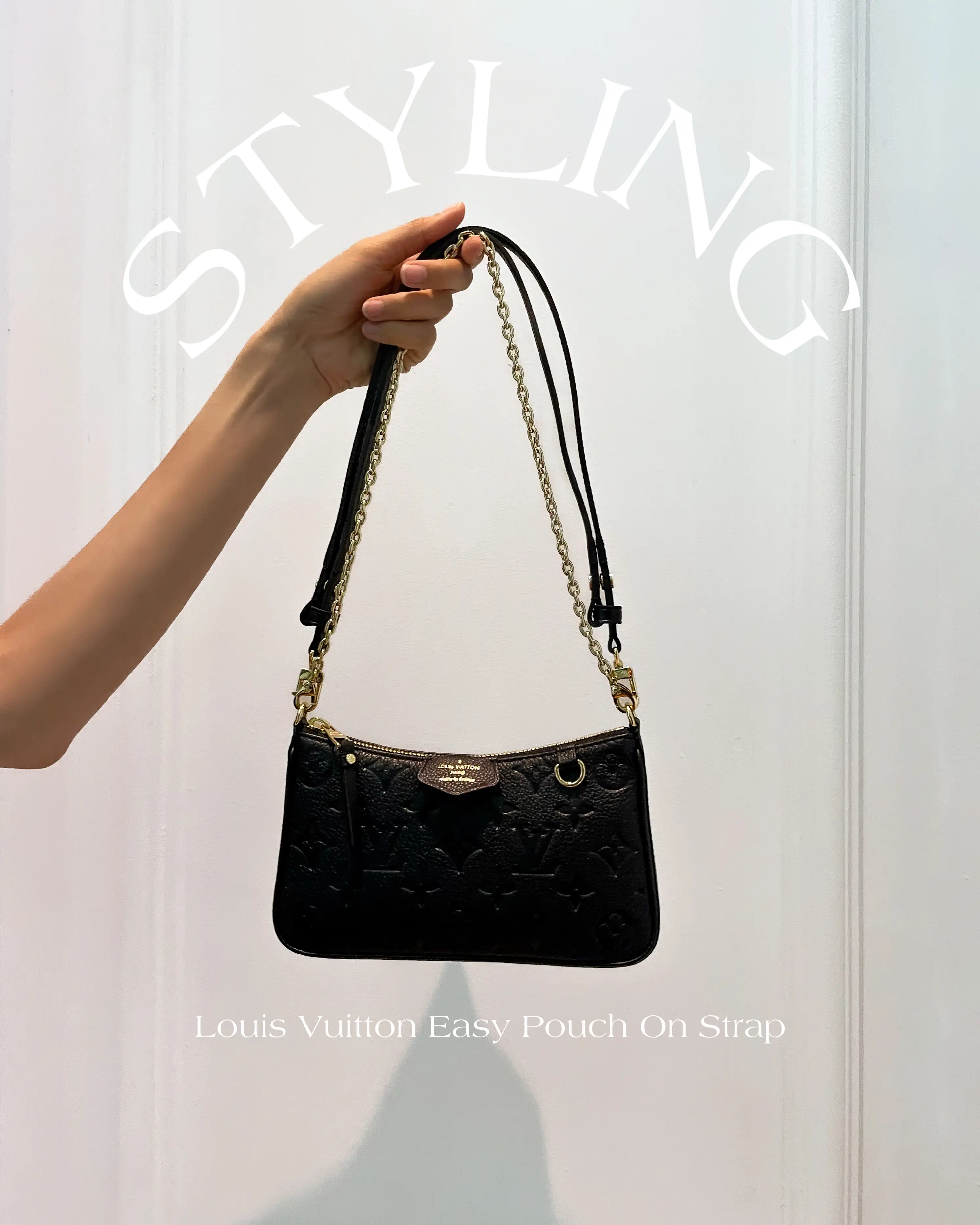 Louis Vuitton Easy Pouch Monogram Empreinte leather. Gradient