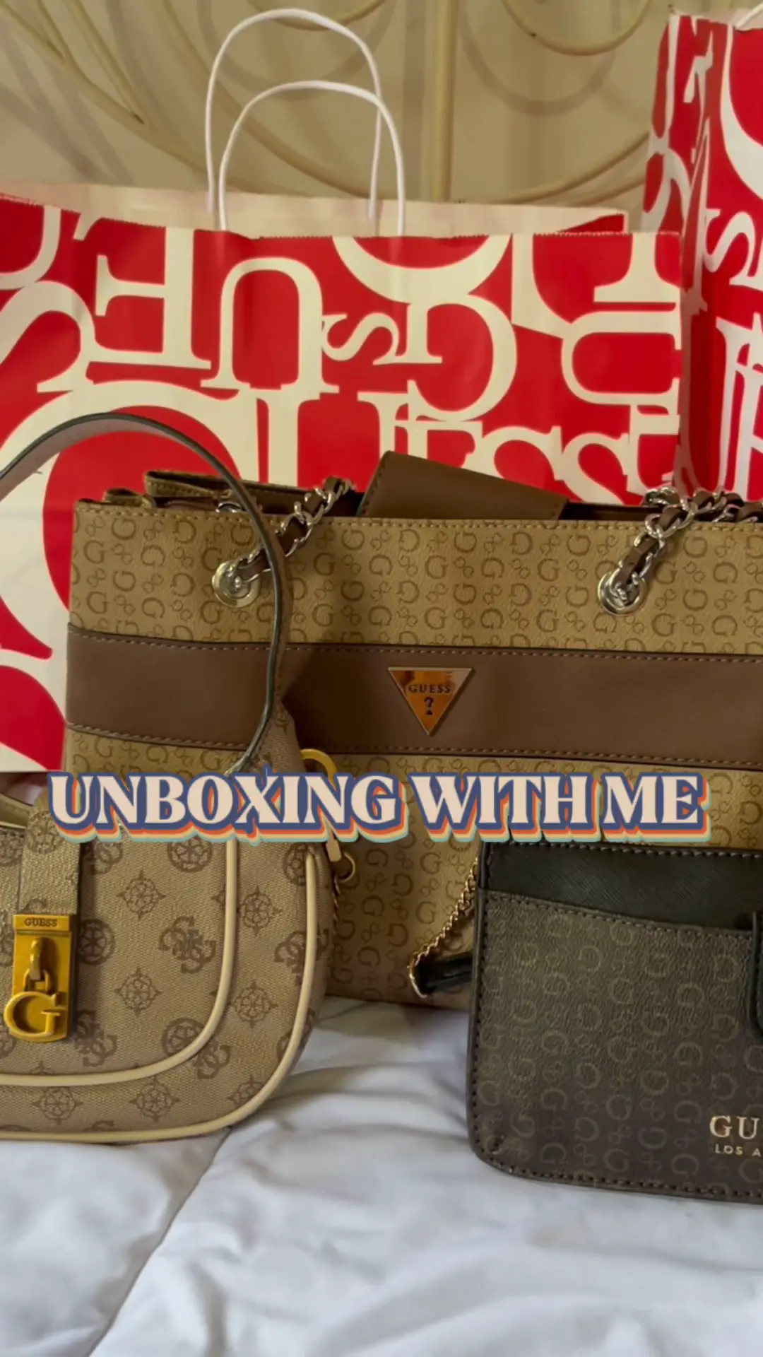 UNBOXING: GUESS double pouch crossbody / honest review 