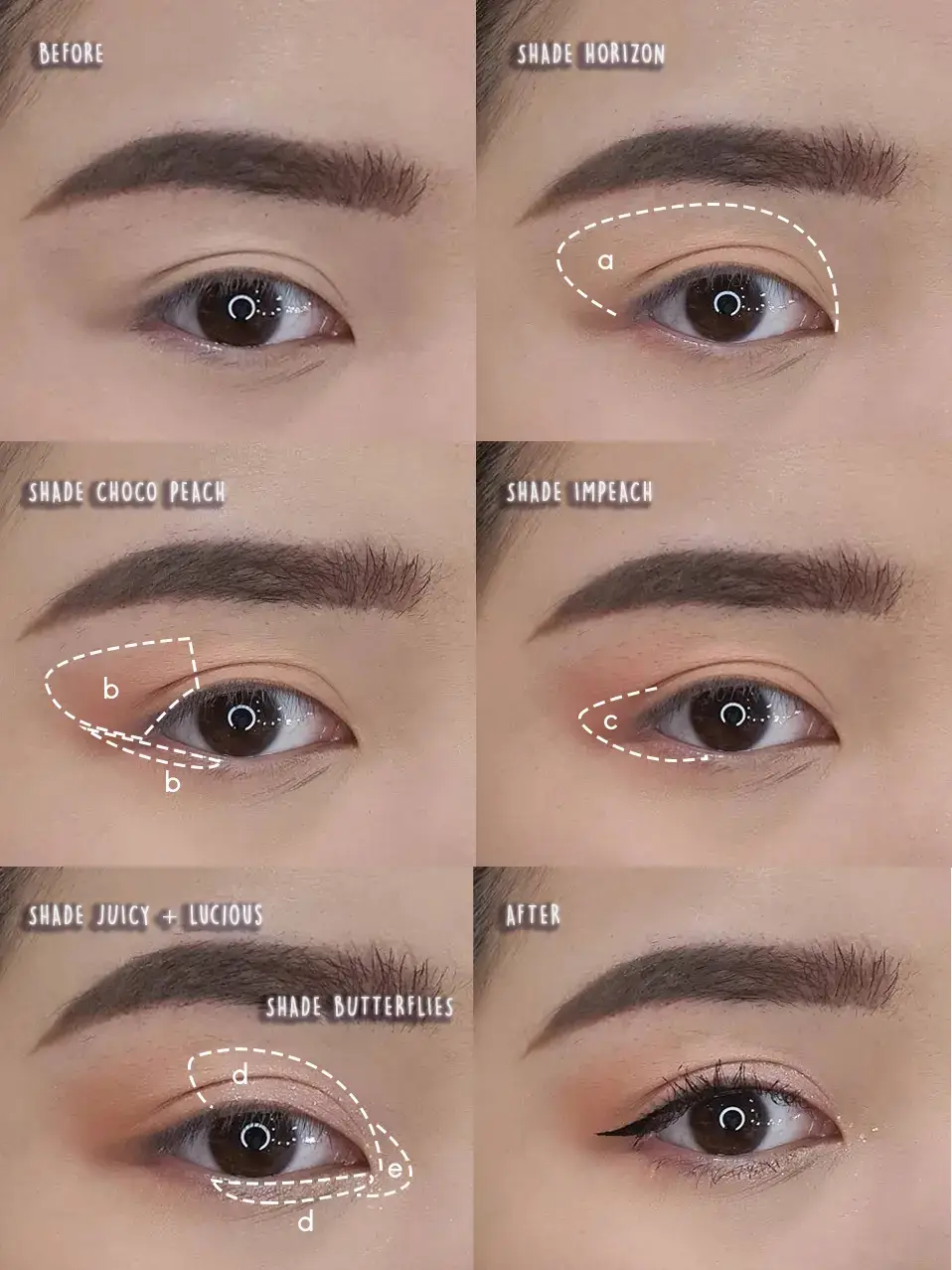 Tutorial Korean Eye Makeup Look