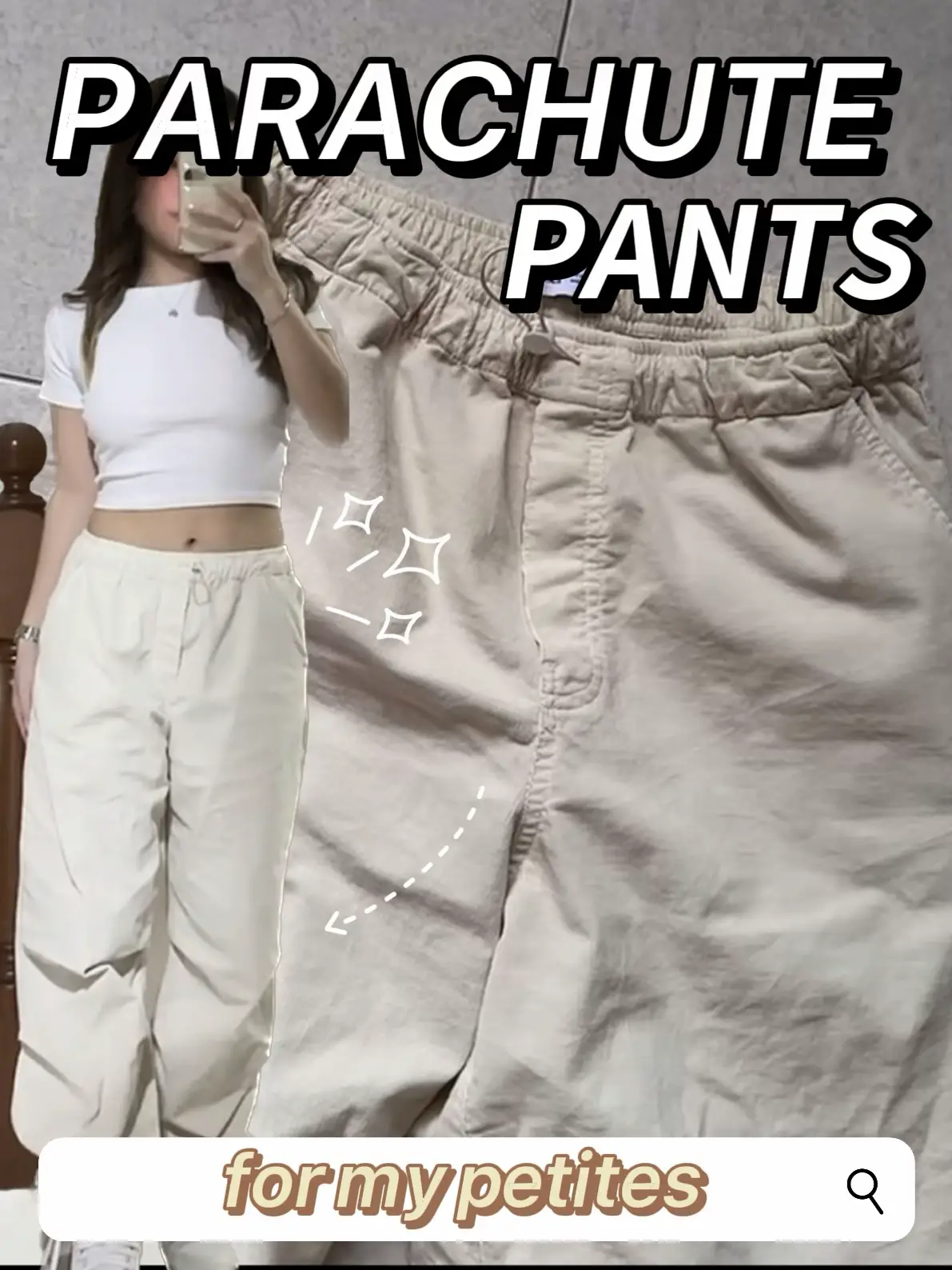 PETITES CAN WEAR THE PARACHUTE PANTS???, Video published by Natasha Lee