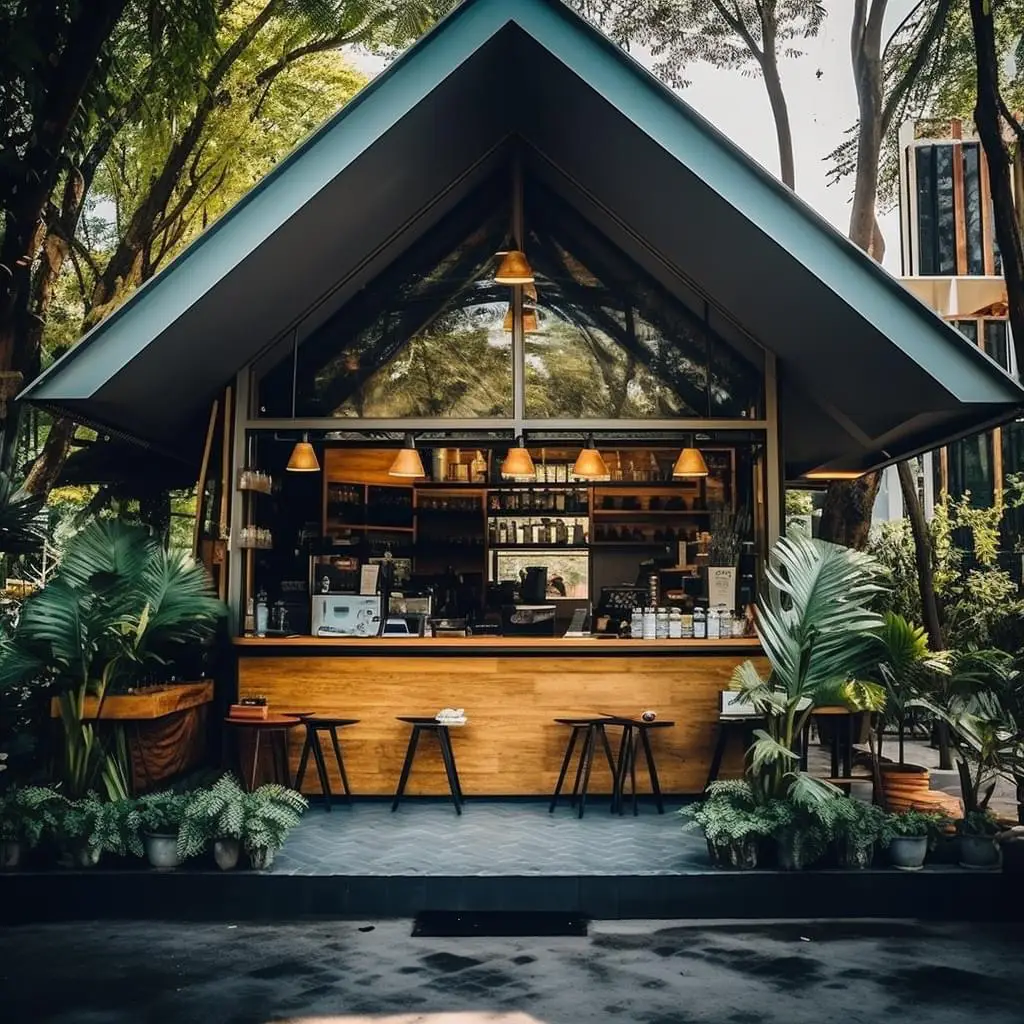 Idea Beautiful cafe in the garden Gallery posted by Narbaan Coffee