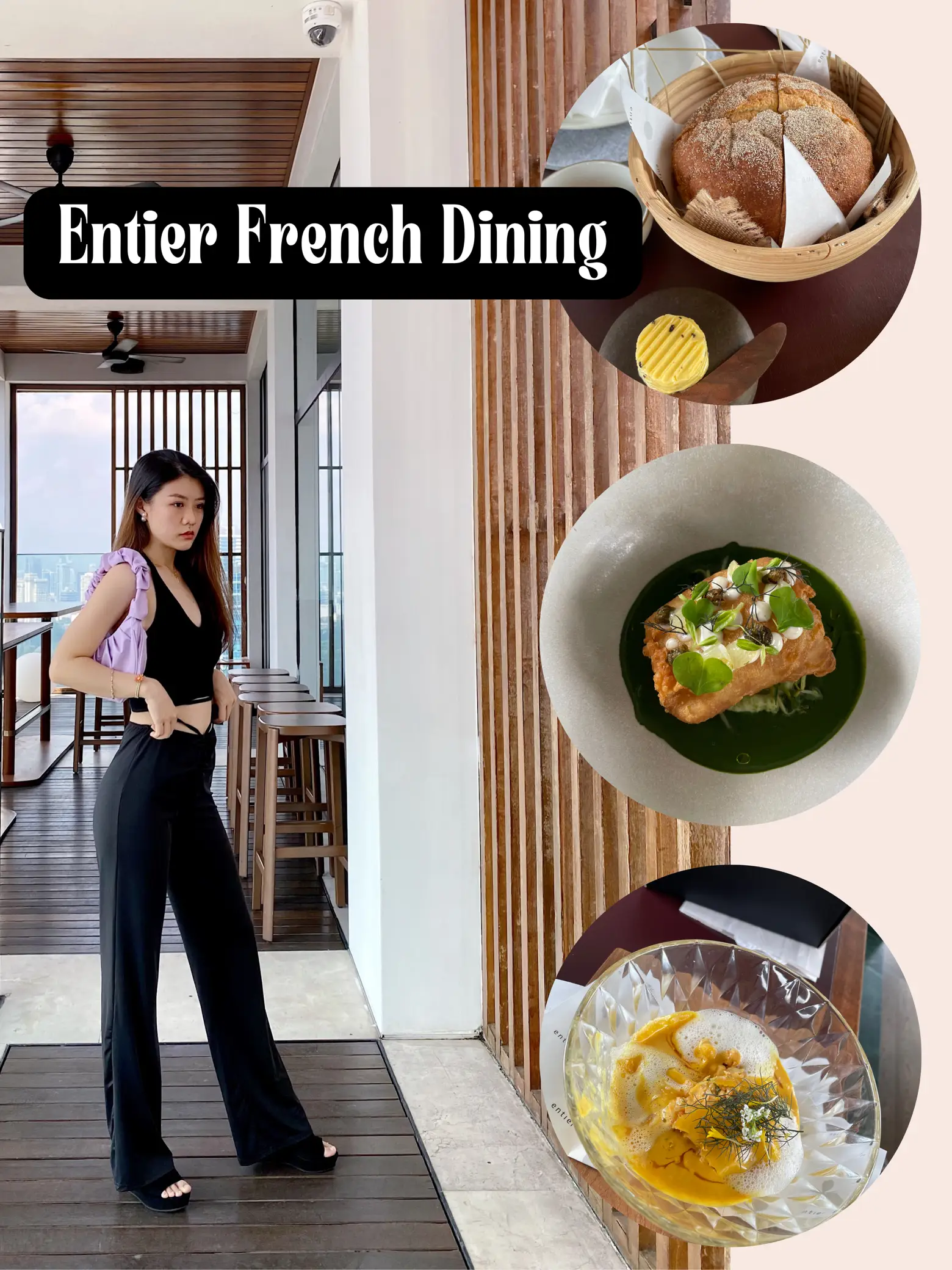 Entier french deals dining menu