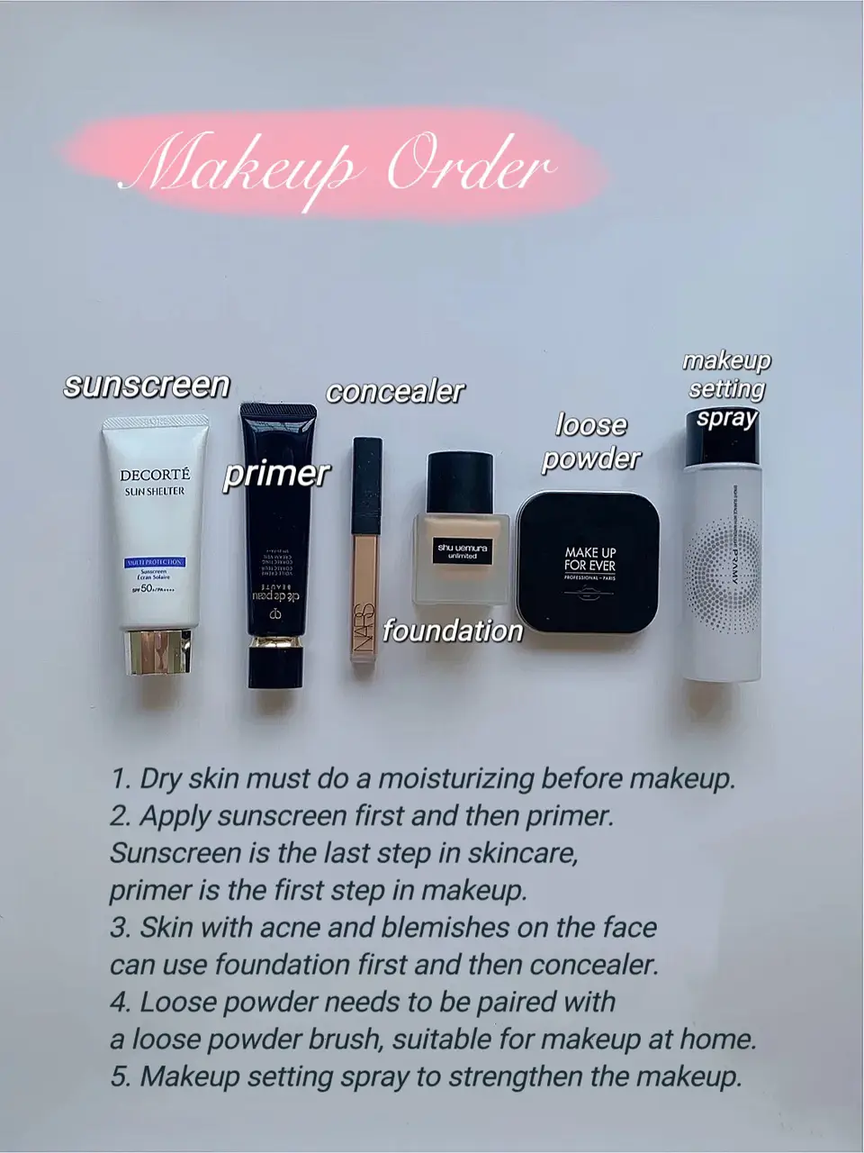 Beginner Makeup Detailed Steps Wajjb