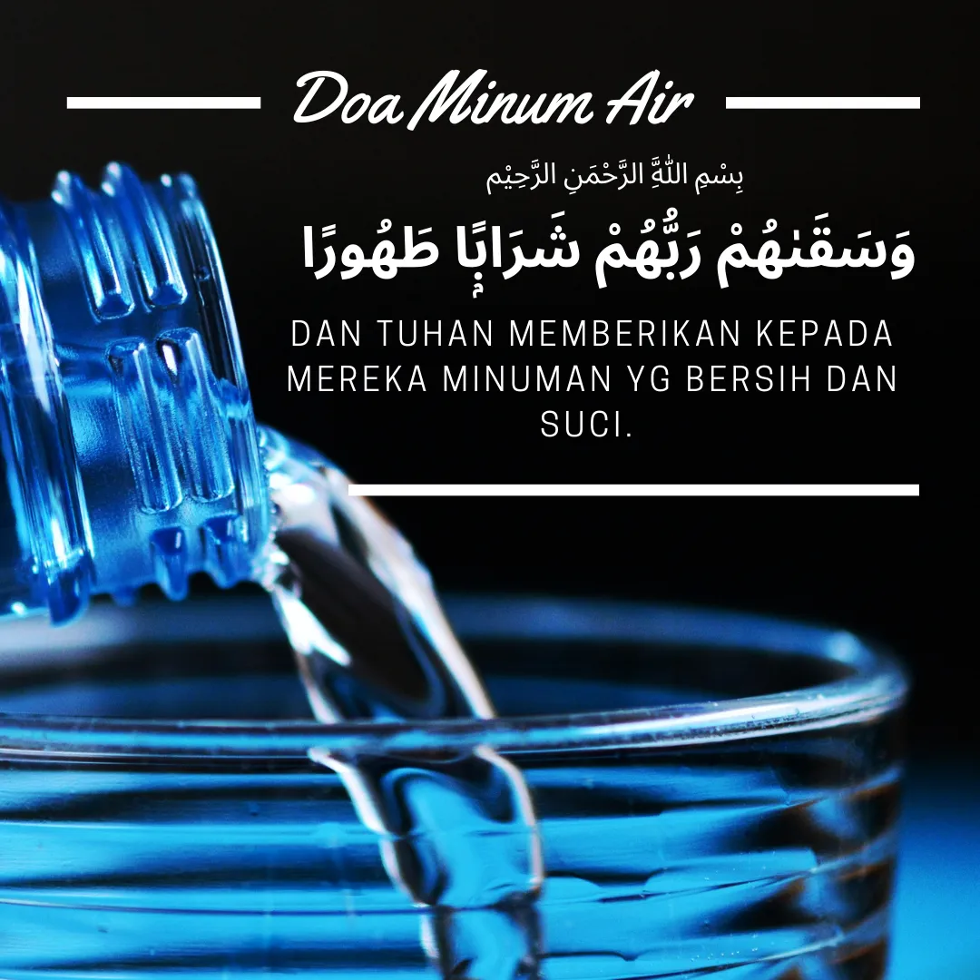 Adab Dan Doa Minum Air