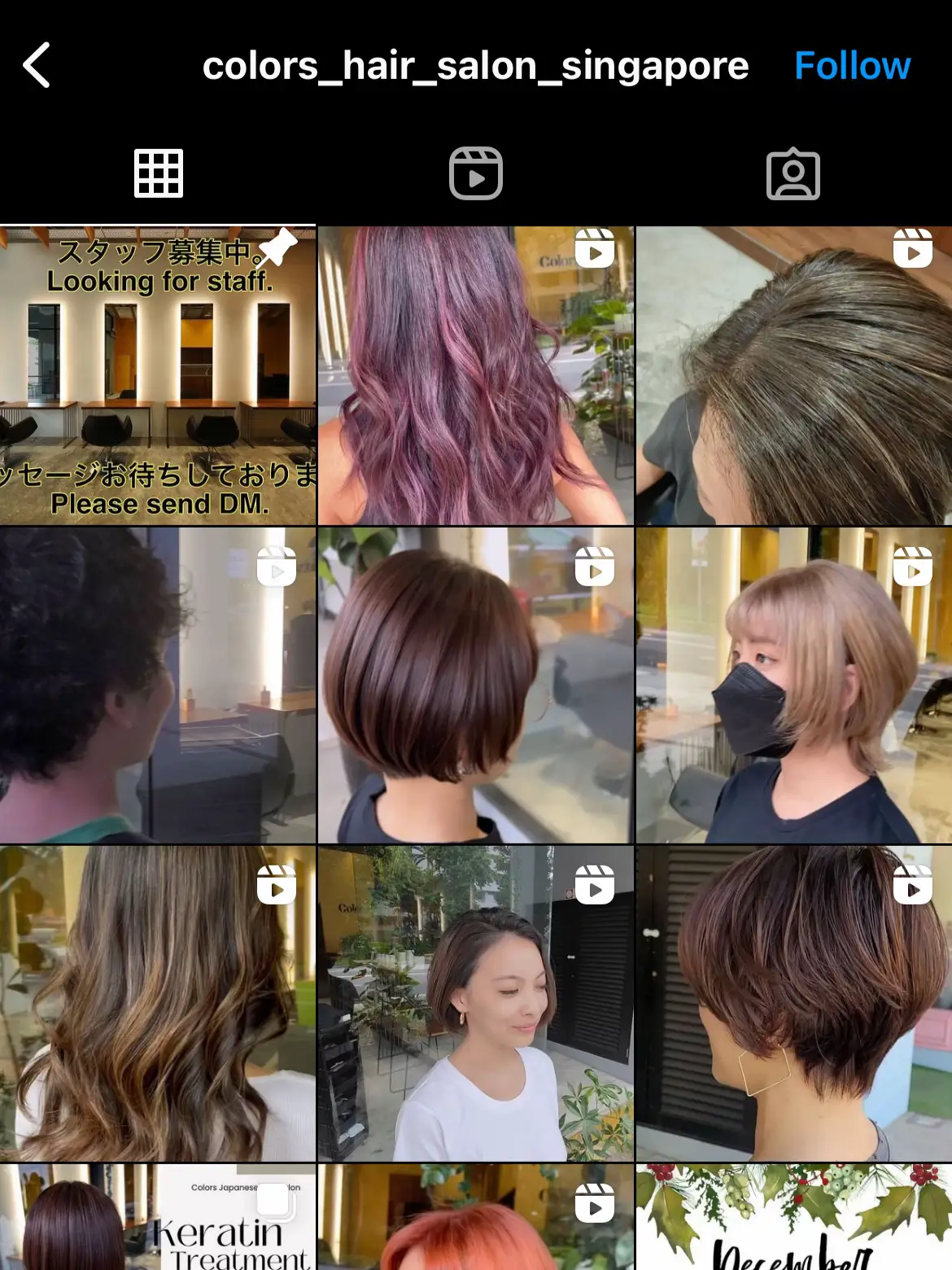 Color Chart for hair salons