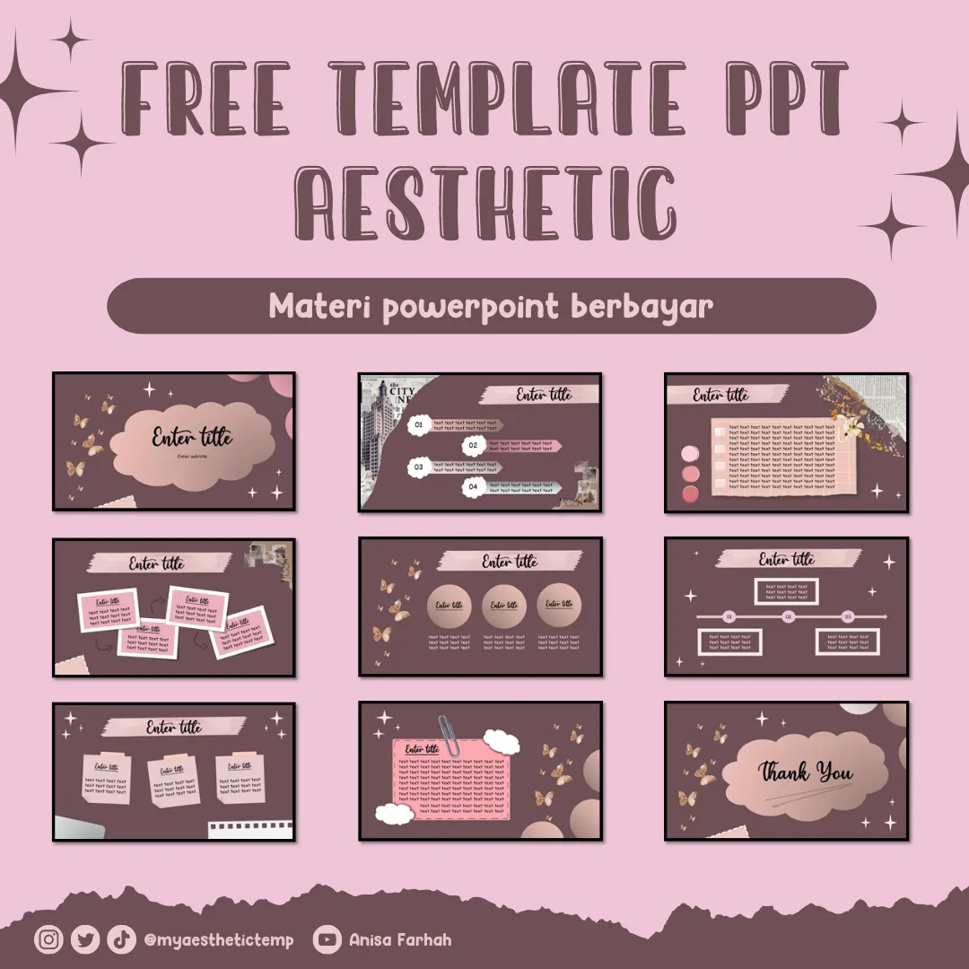 TEMPLATE POWERPOINT AESTHETIC Galeri diposting oleh myaesthetictemp Lemon8