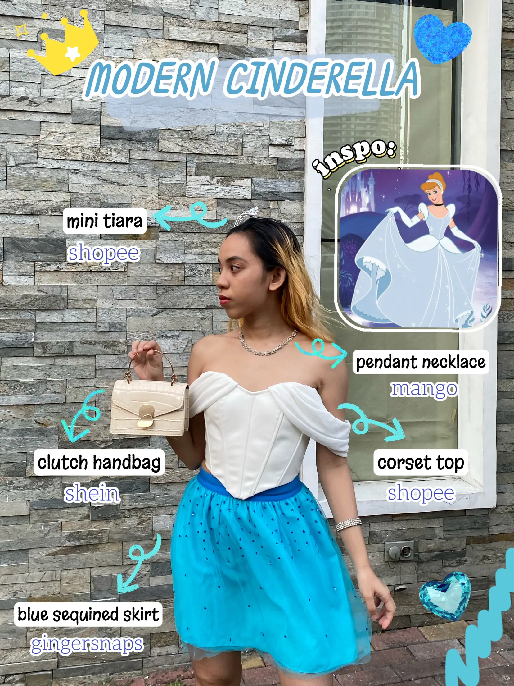 Modern cinderella outlet outfit