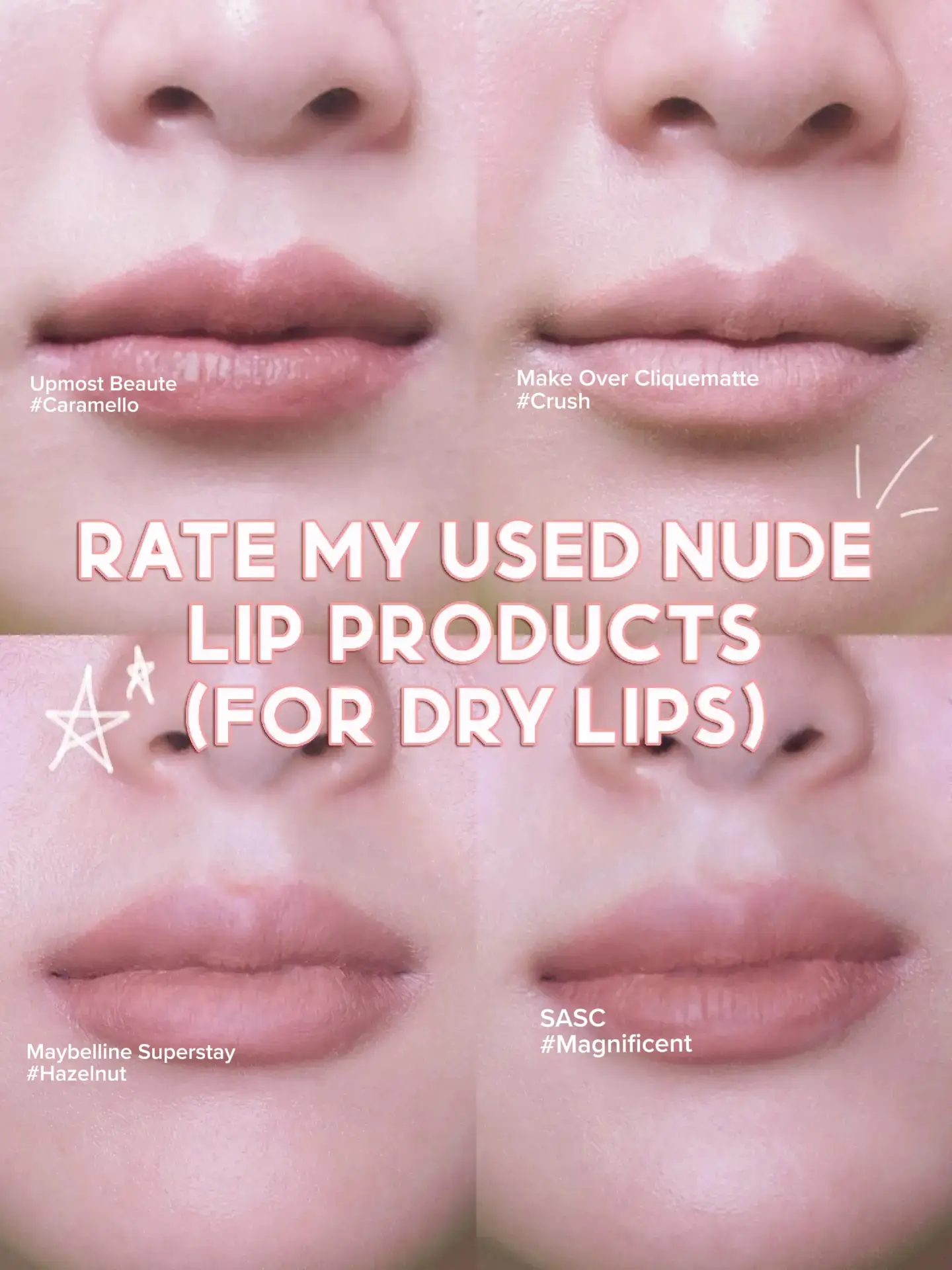 🌤RATE MY USED NUDE LIP PRODUCTS 💋💫💥