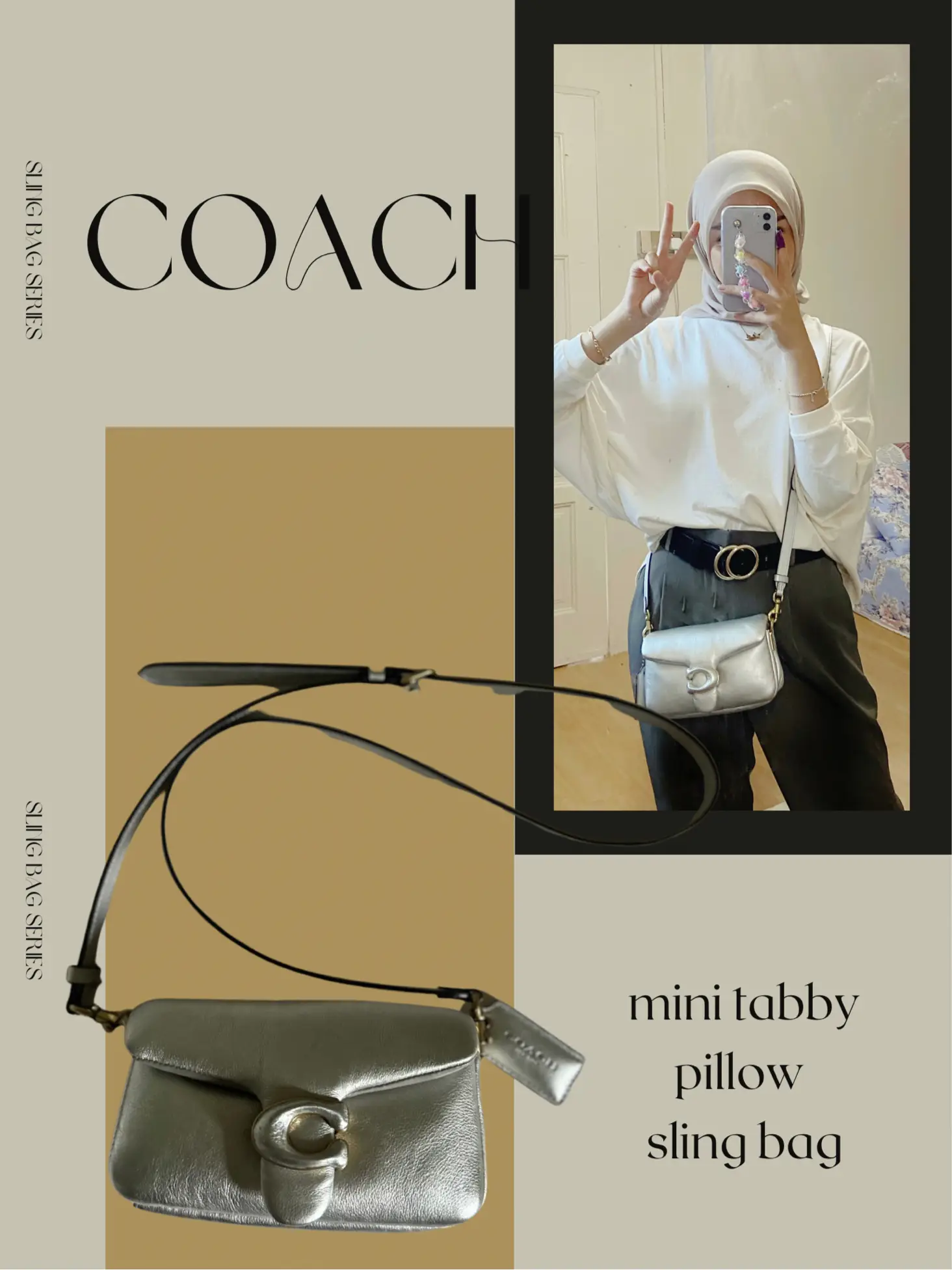 Tas coach sling online bag