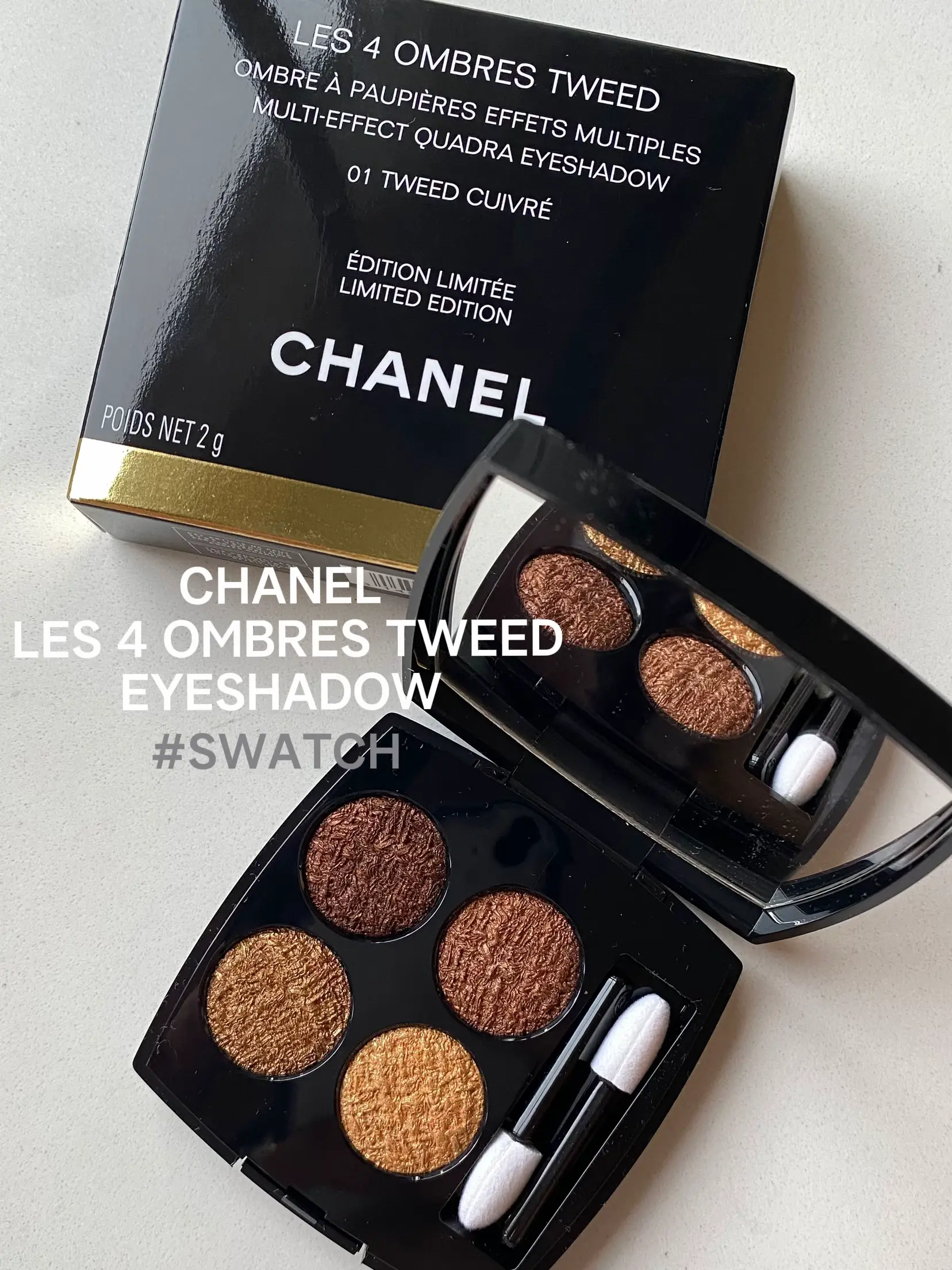 Chanel Les 4 Ombres Tweed 04-Brun Et Rose 2g / 0.07oz Limited Edition from  Japan