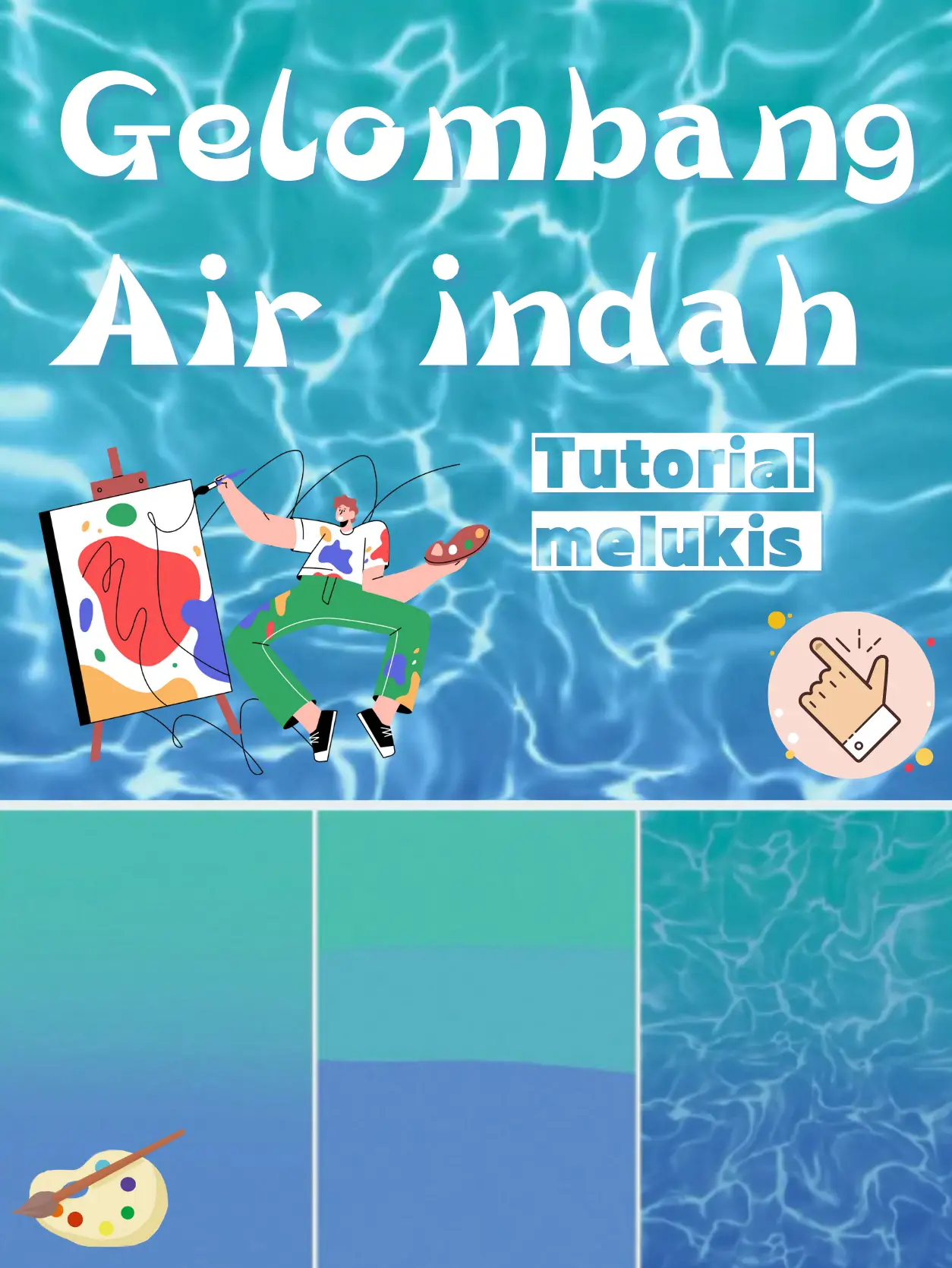 👨‍🏫Tutorial melukis gelombang air 🌊 | Galeri diposting oleh ...