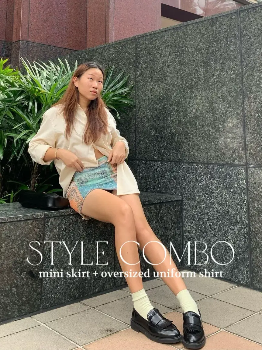 Styling mini skirt with shirts (+ pose inspo) 💋 | Gallery posted