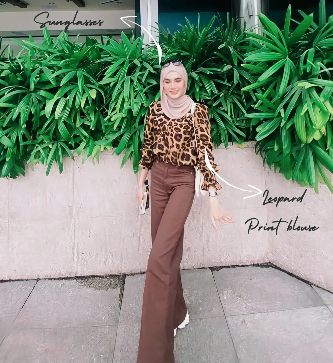 OOTD, Leopard Palazzo Pants