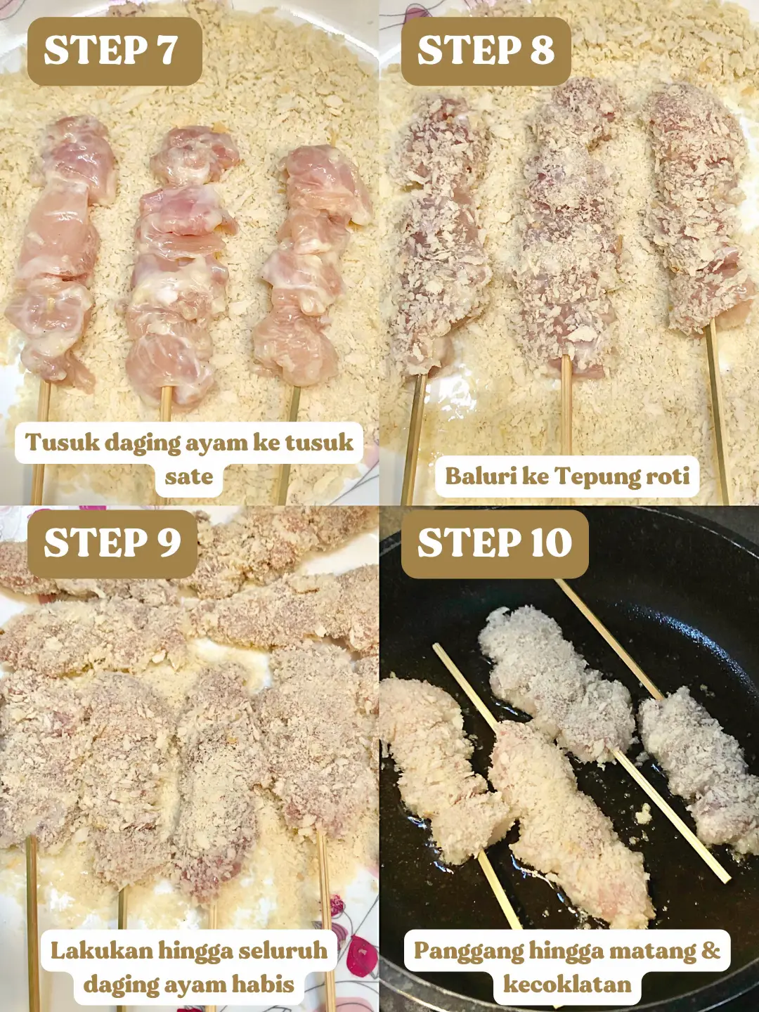 Breaded Chicken Skewers Recipe - Natasha's Kitchen